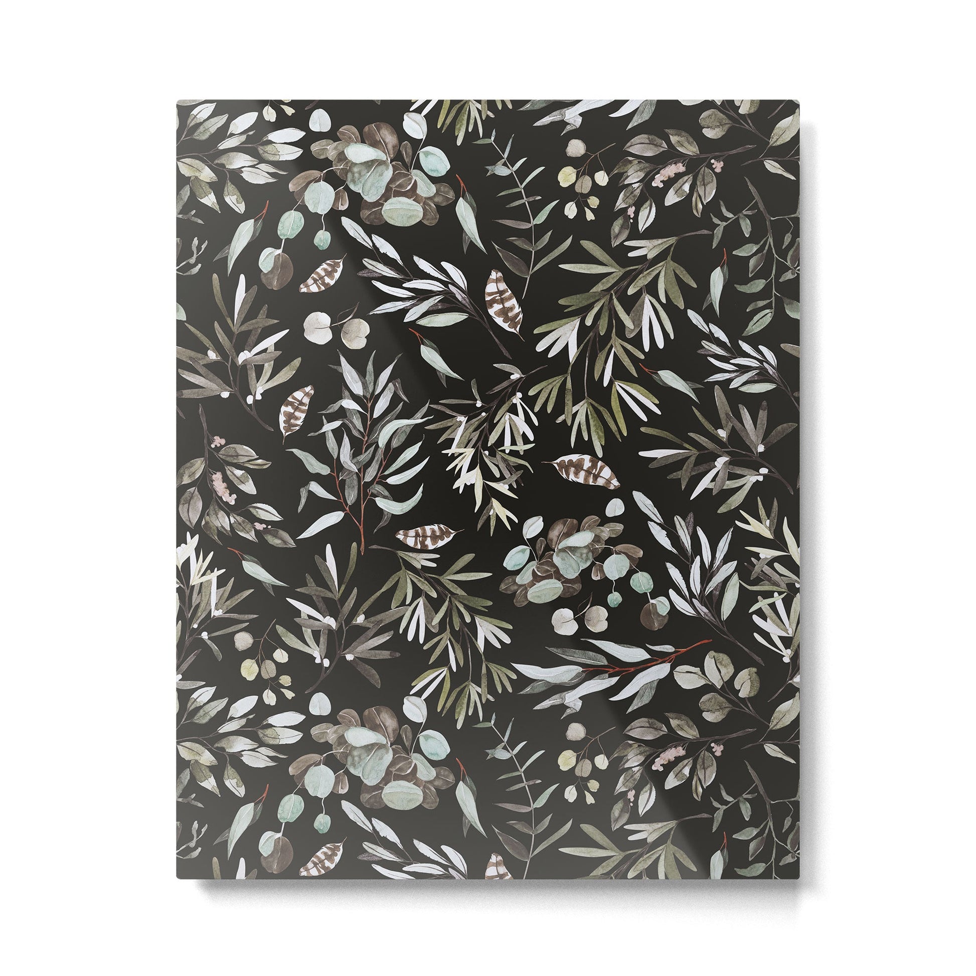 Winter night nature 08 Metal Print | TeksDecor