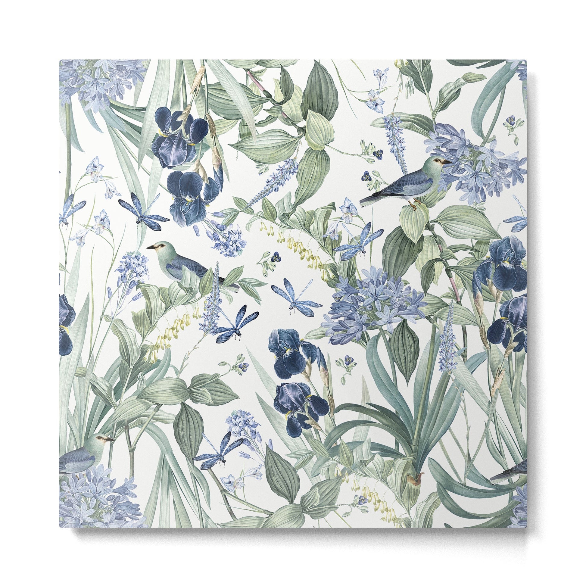 Beautiful Wildlife Garden Floral Metal Print | TeksDecor