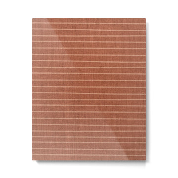 Boho, Minimal, Line Art, Stripes, Terracotta Metal Print | TeksDecor
