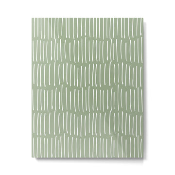 Boho Wall Art, Colour Prints, Sage Green, Line Art Metal Print | TeksDecor
