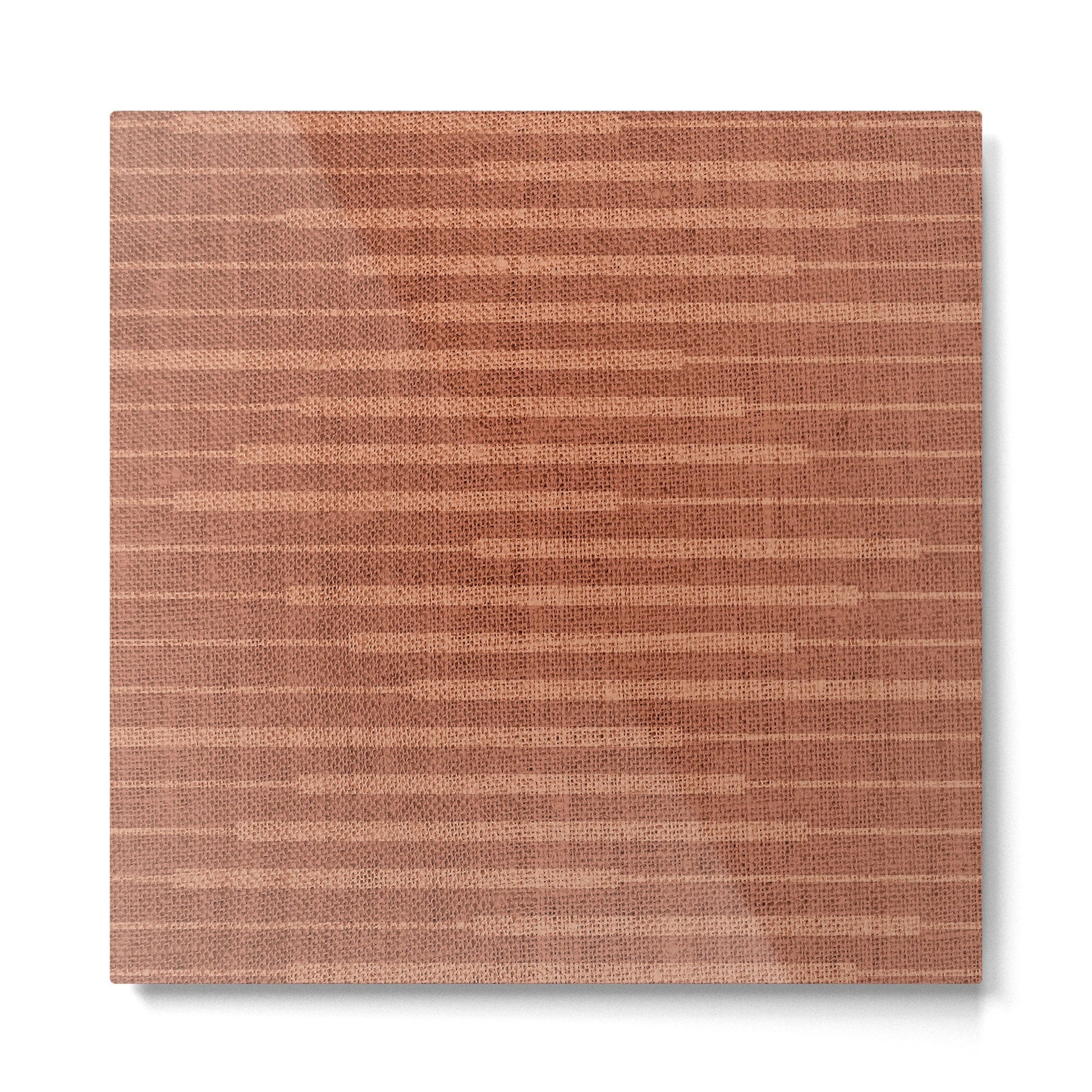 Burnt Orange, Boho Minimalist Stripes Metal Print | TeksDecor