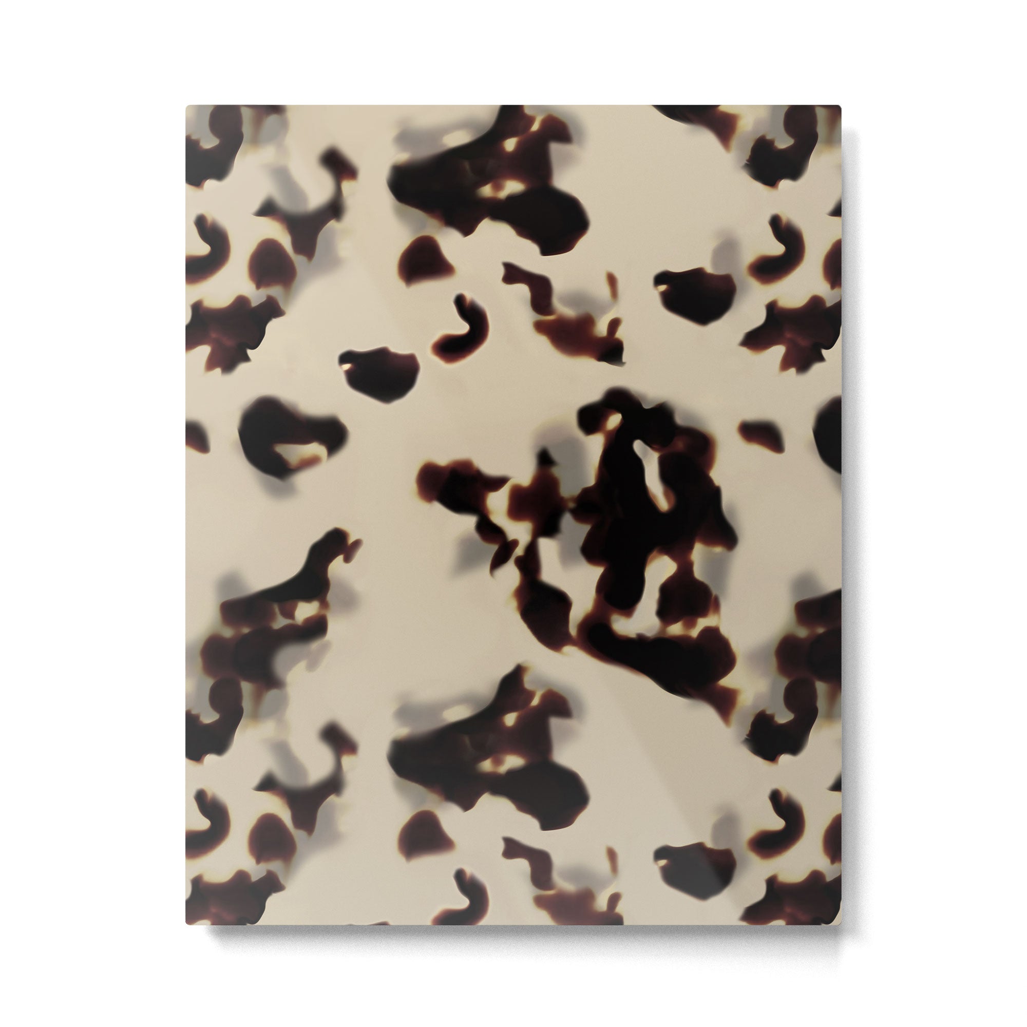 Chic Tortoise Shell on Ivory Metal Print | TeksDecor