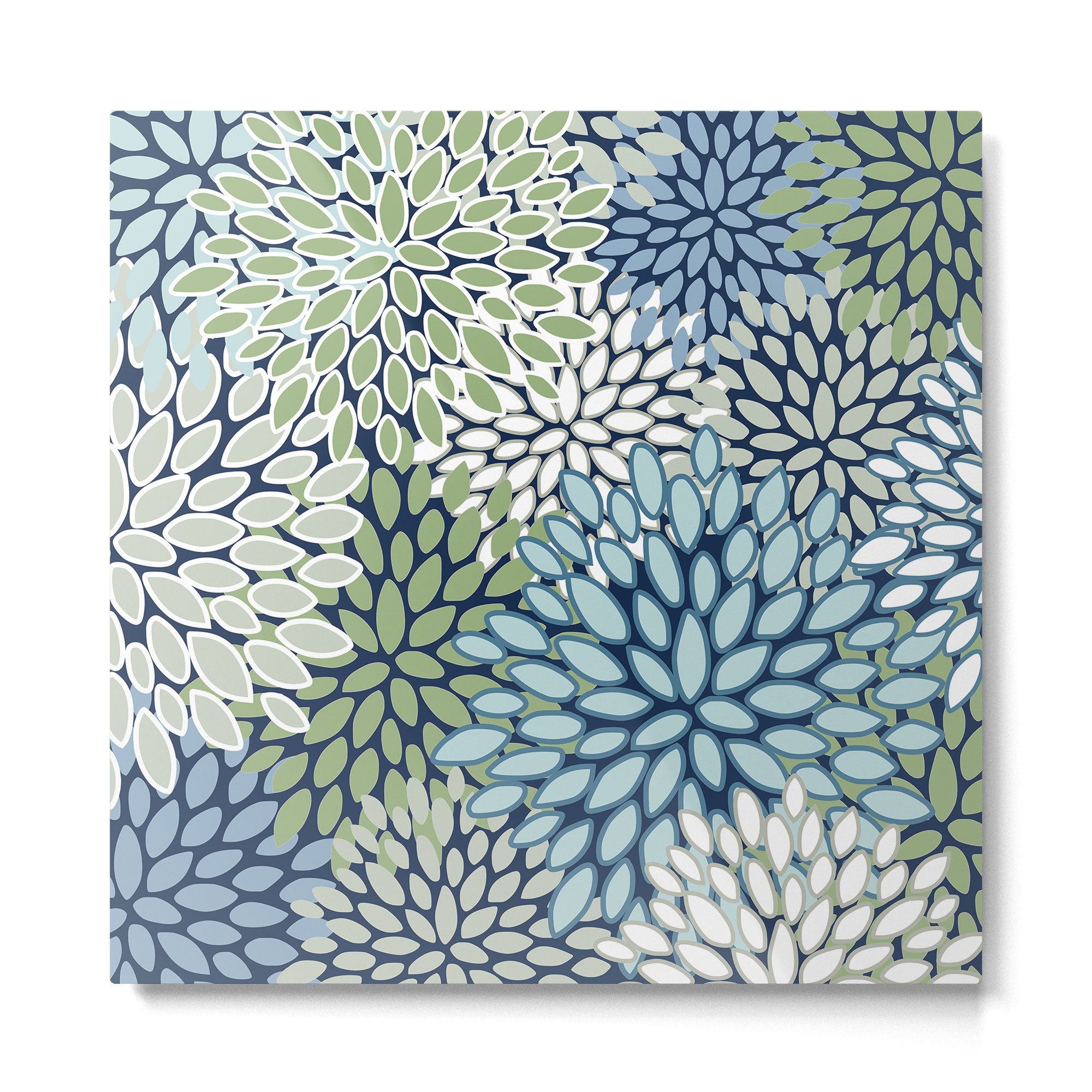 Harper Floral Blooms Metal Print | TeksDecor