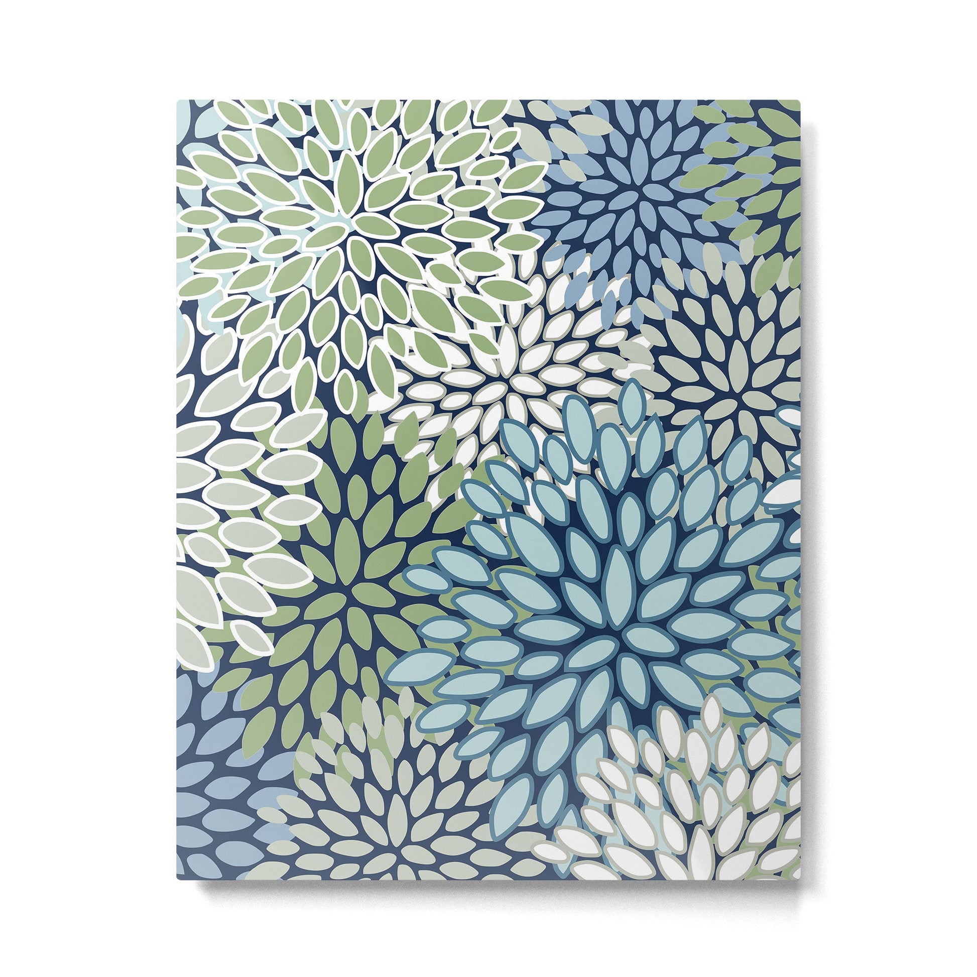 Harper Floral Blooms Metal Print | TeksDecor