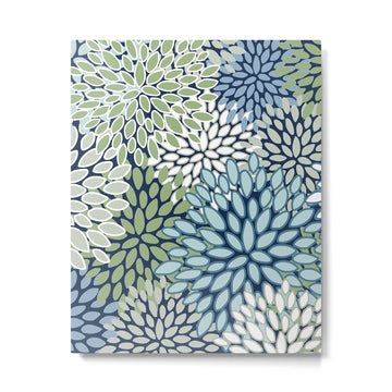 Harper Floral Blooms Metal Print | TeksDecor