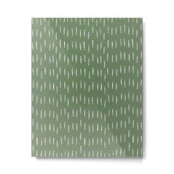 Let It Snow, Green and White, Boho Art Metal Print | TeksDecor