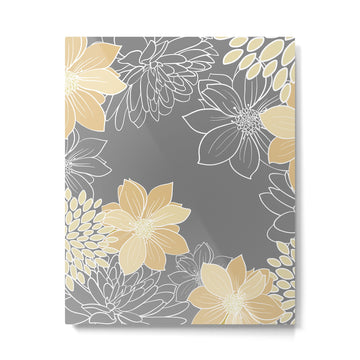 Livia Floral Print Metal Print | TeksDecor