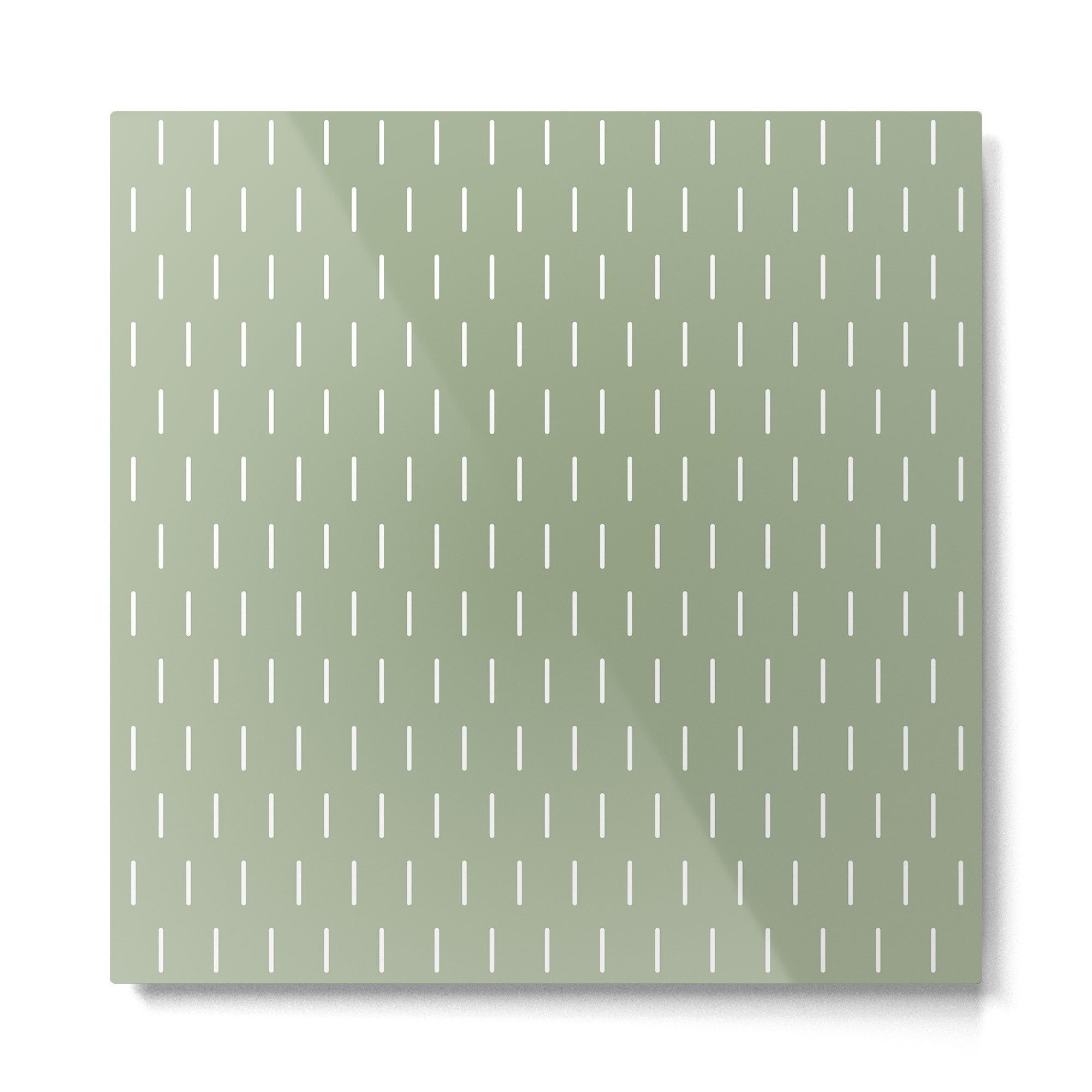 Modern Boho Minimal Pattern, Sage Green and White Metal Print | TeksDecor