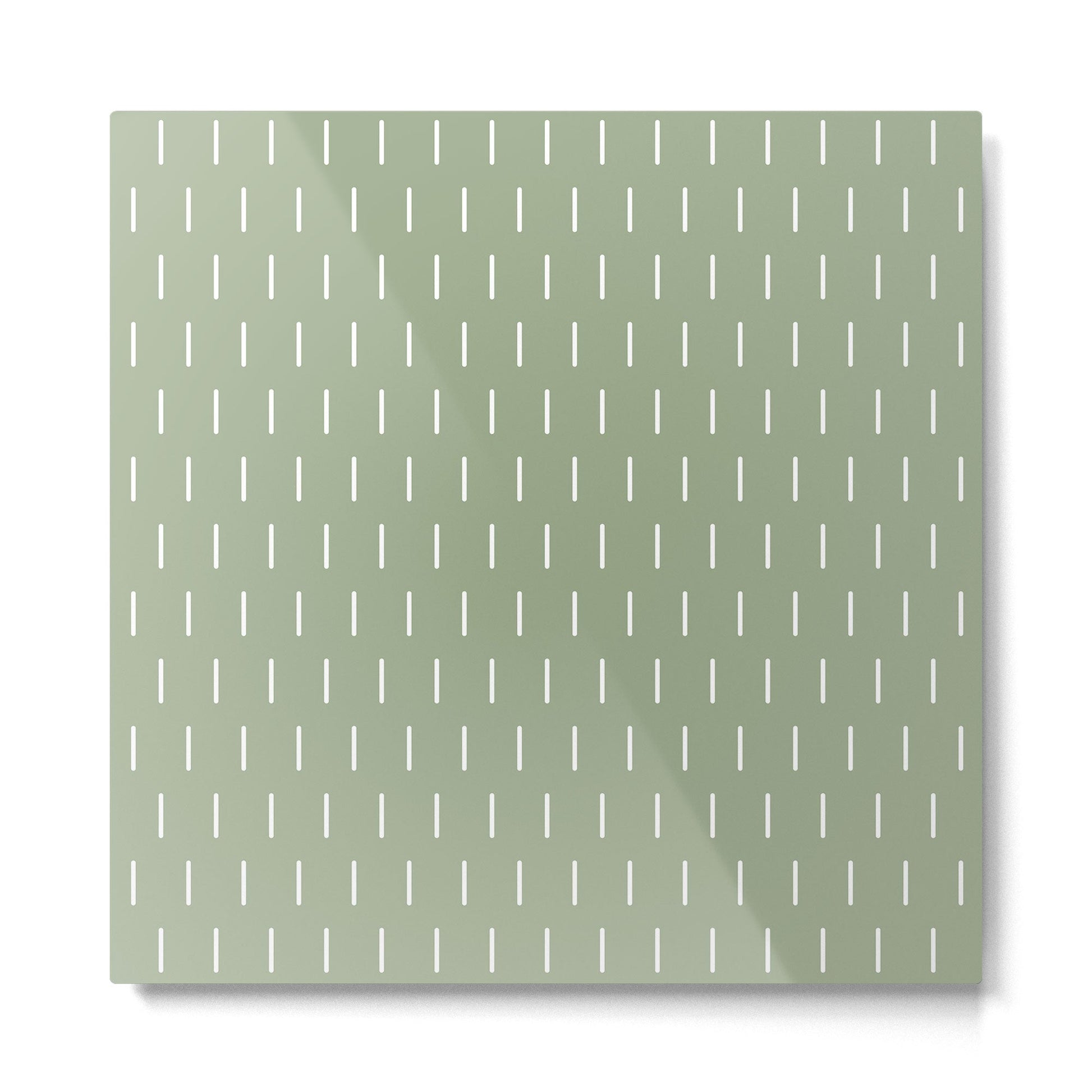 Modern Boho Minimal Pattern, Sage Green and White Metal Print | TeksDecor