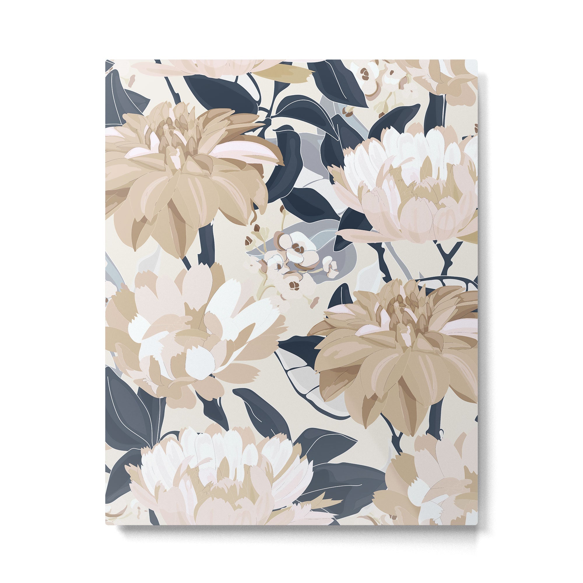 Modern Floral Metal Print | TeksDecor