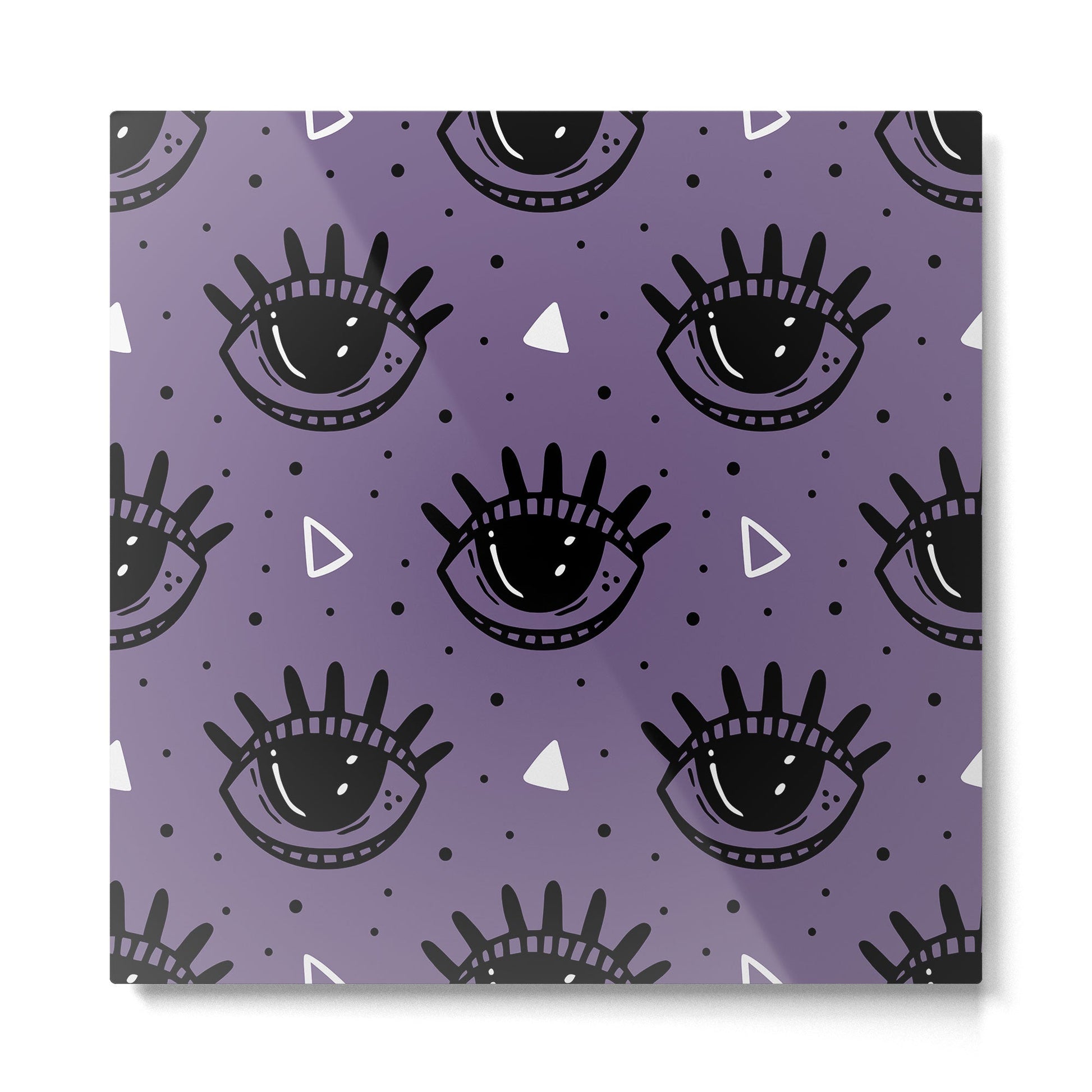 Mystic Eyes, Halloween, Purple Metal Print | TeksDecor