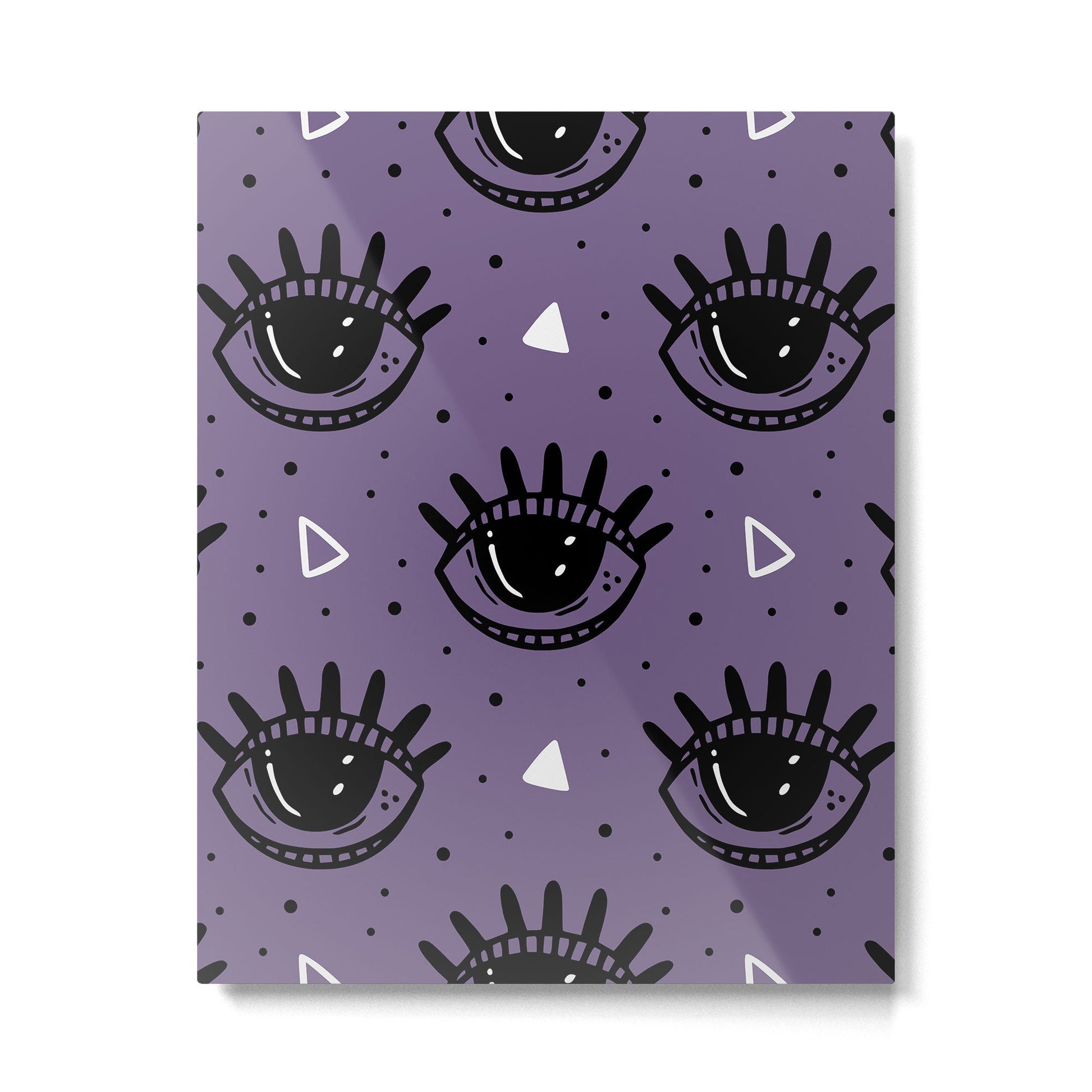 Mystic Eyes, Halloween, Purple Metal Print | TeksDecor