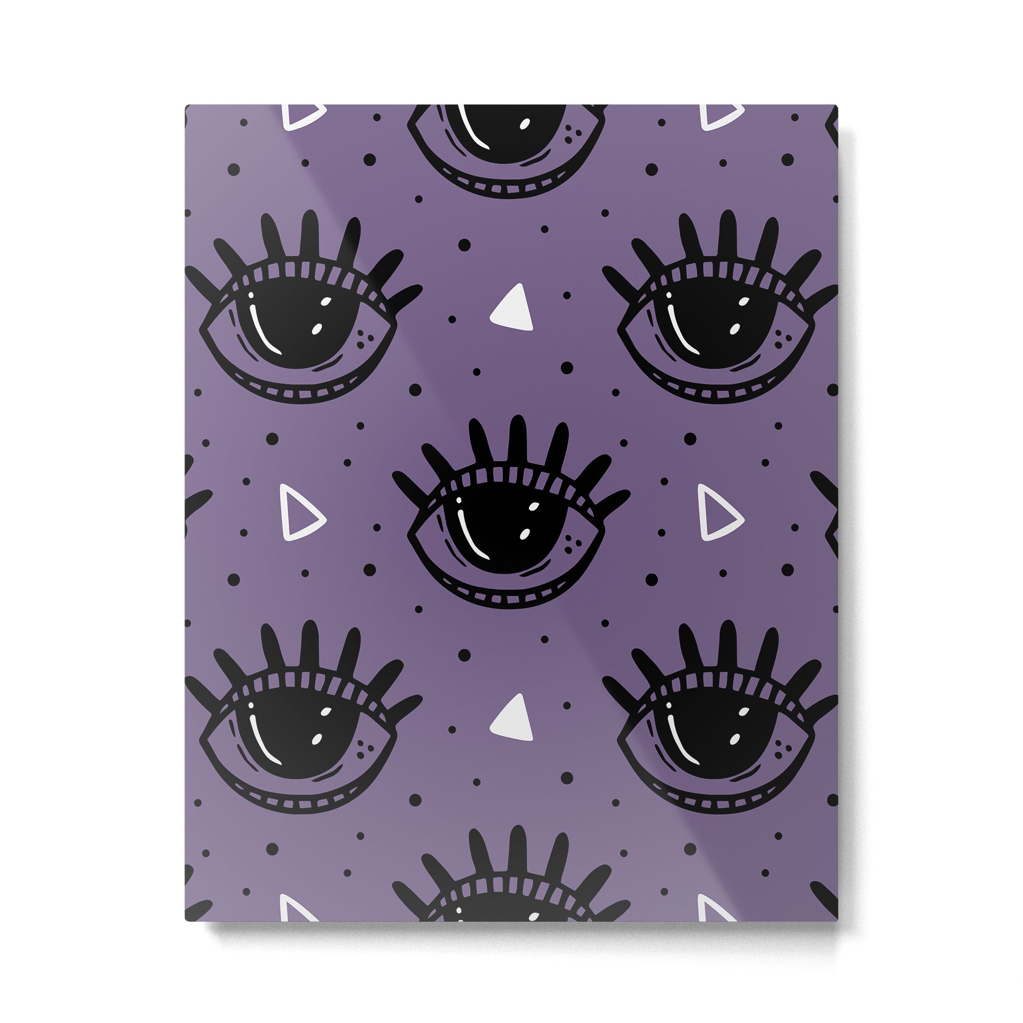Mystic Eyes, Halloween, Purple Metal Print | TeksDecor