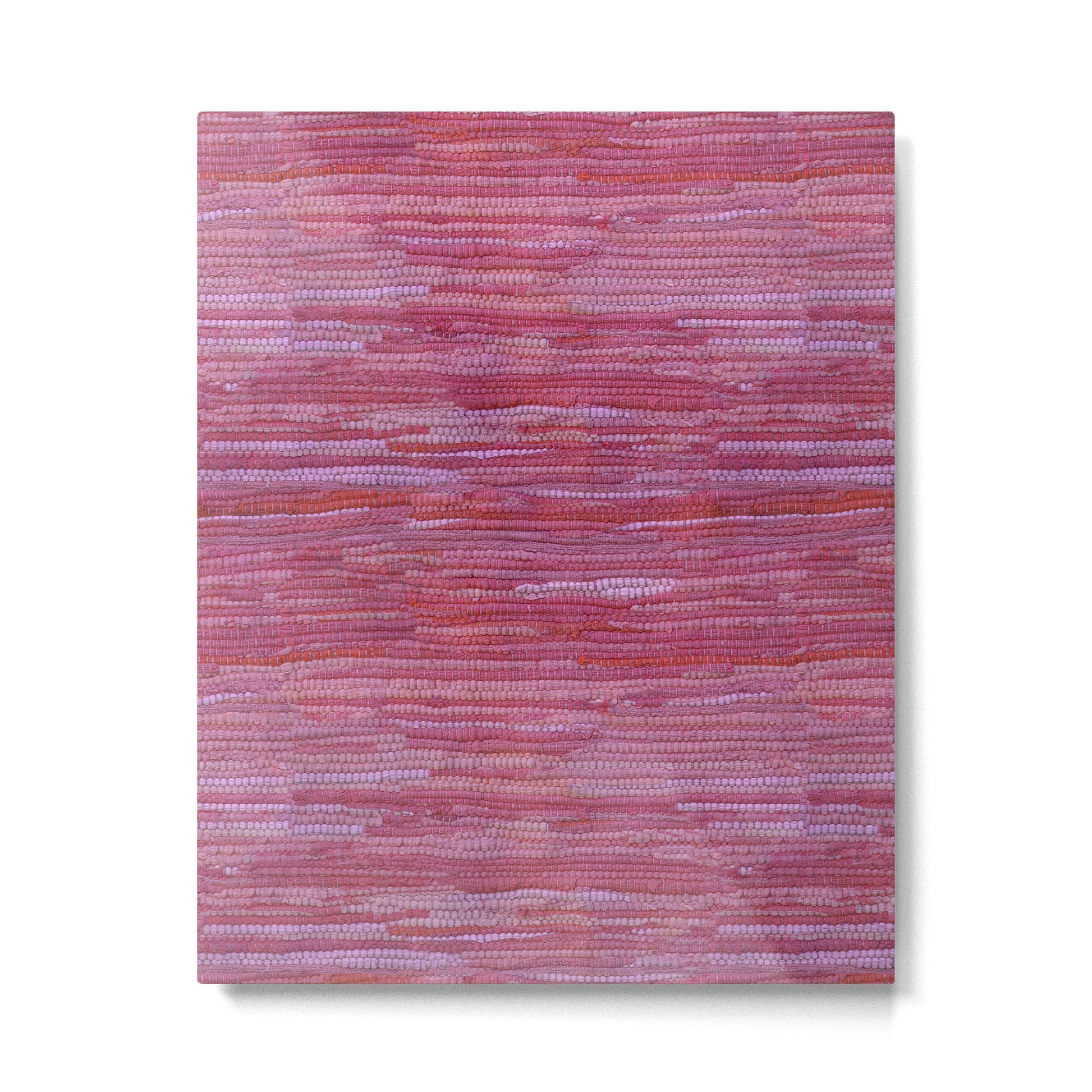 Old Market Textile in Pink Metal Print | TeksDecor