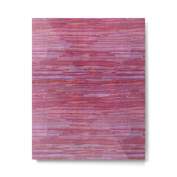 Old Market Textile in Pink Metal Print | TeksDecor