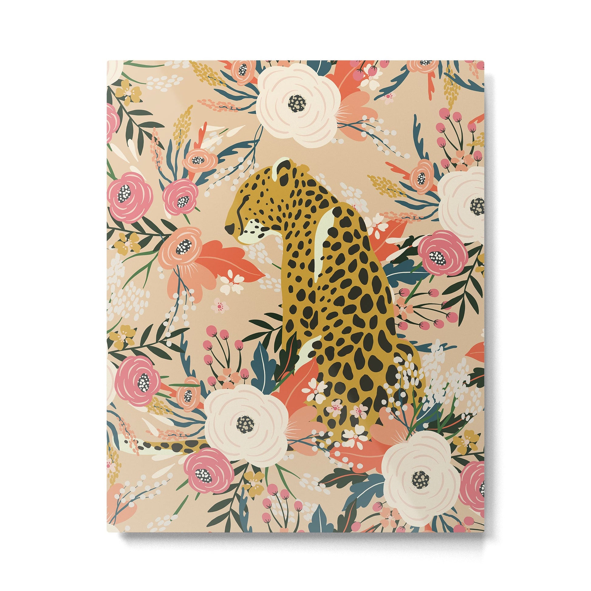 Simba Cheetah Prints Metal Print | TeksDecor