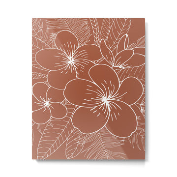 Tropical, Hibiscus, Floral Prints, Boho Wall Art Metal Print | TeksDecor