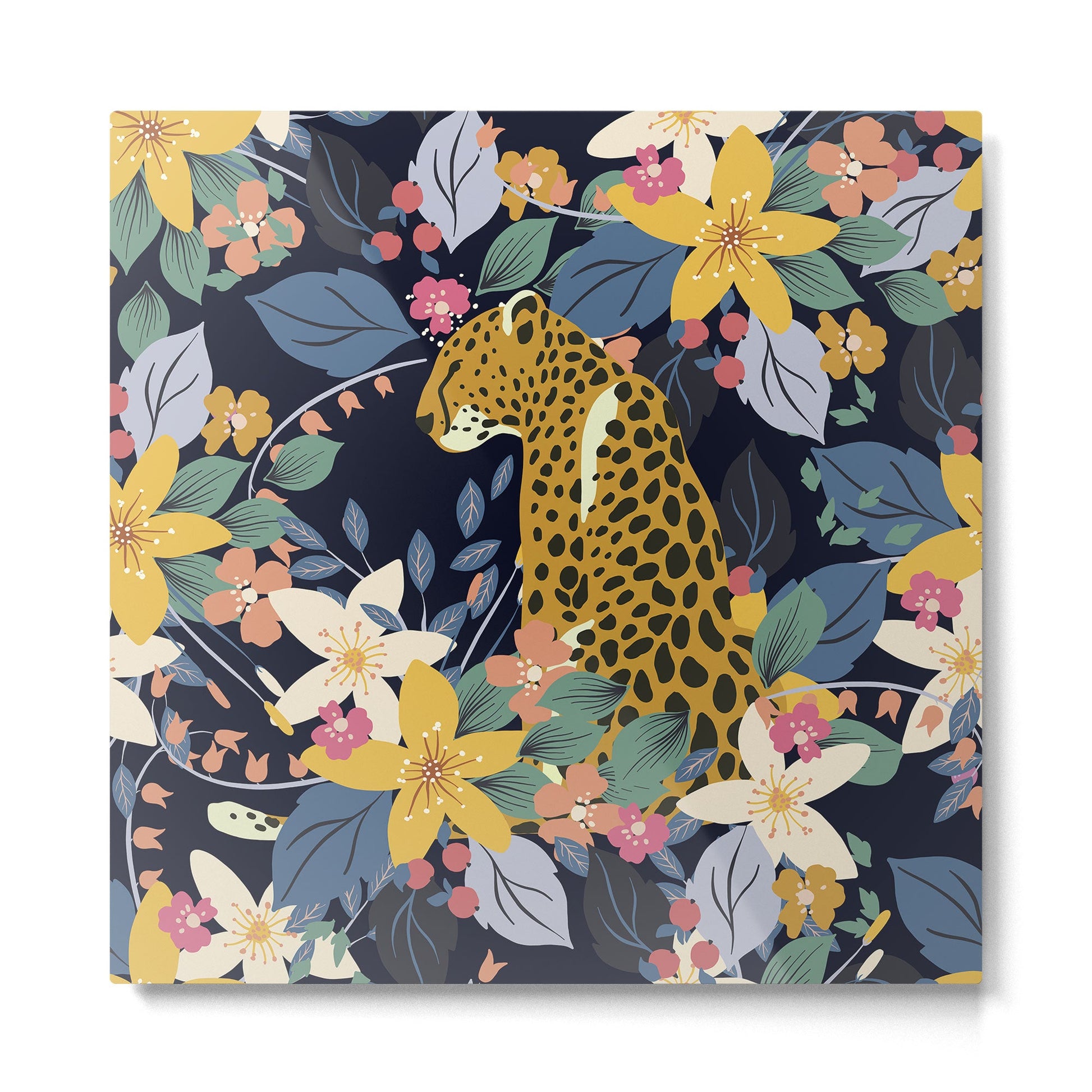 Ziggy Cheetah Prints Metal Print | TeksDecor