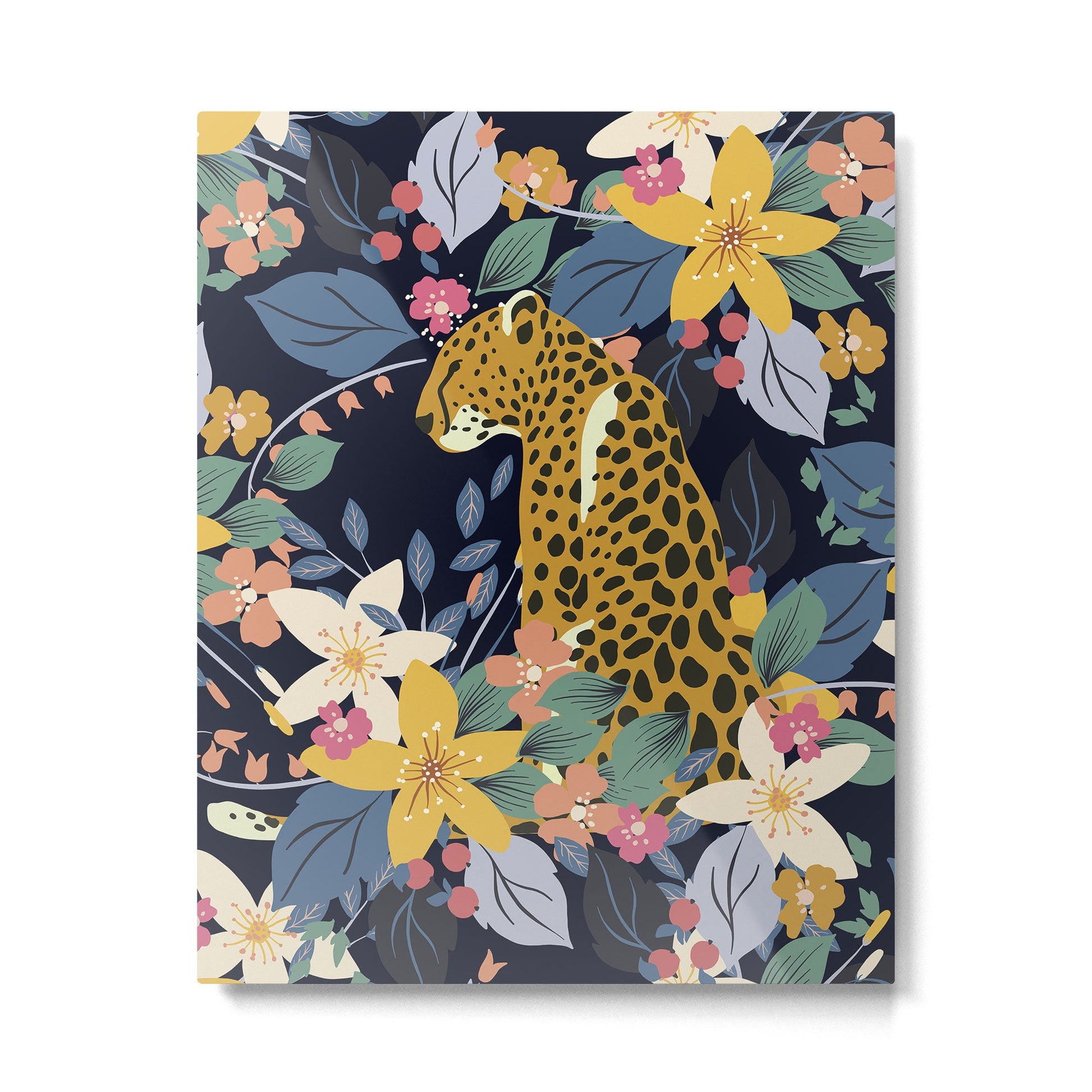 Ziggy Cheetah Prints Metal Print | TeksDecor