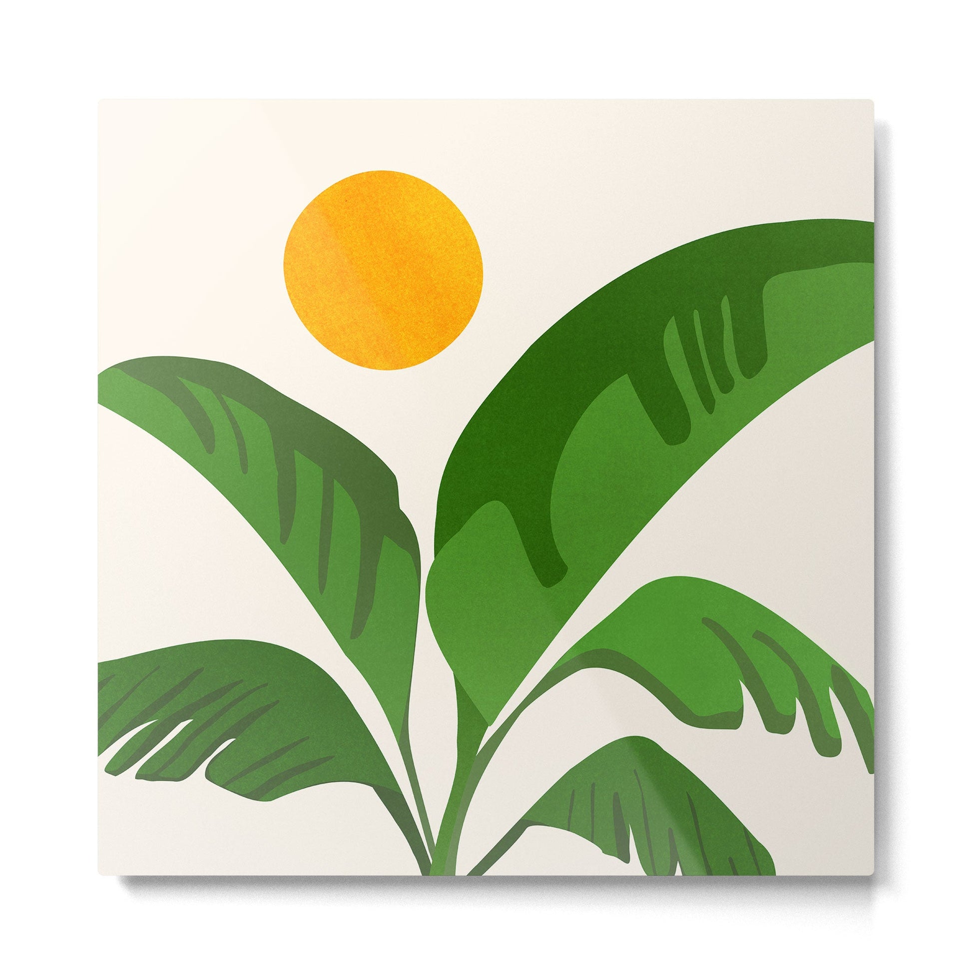 Above The Treetops / Tropical Plant Series Metal Print | TeksDecor