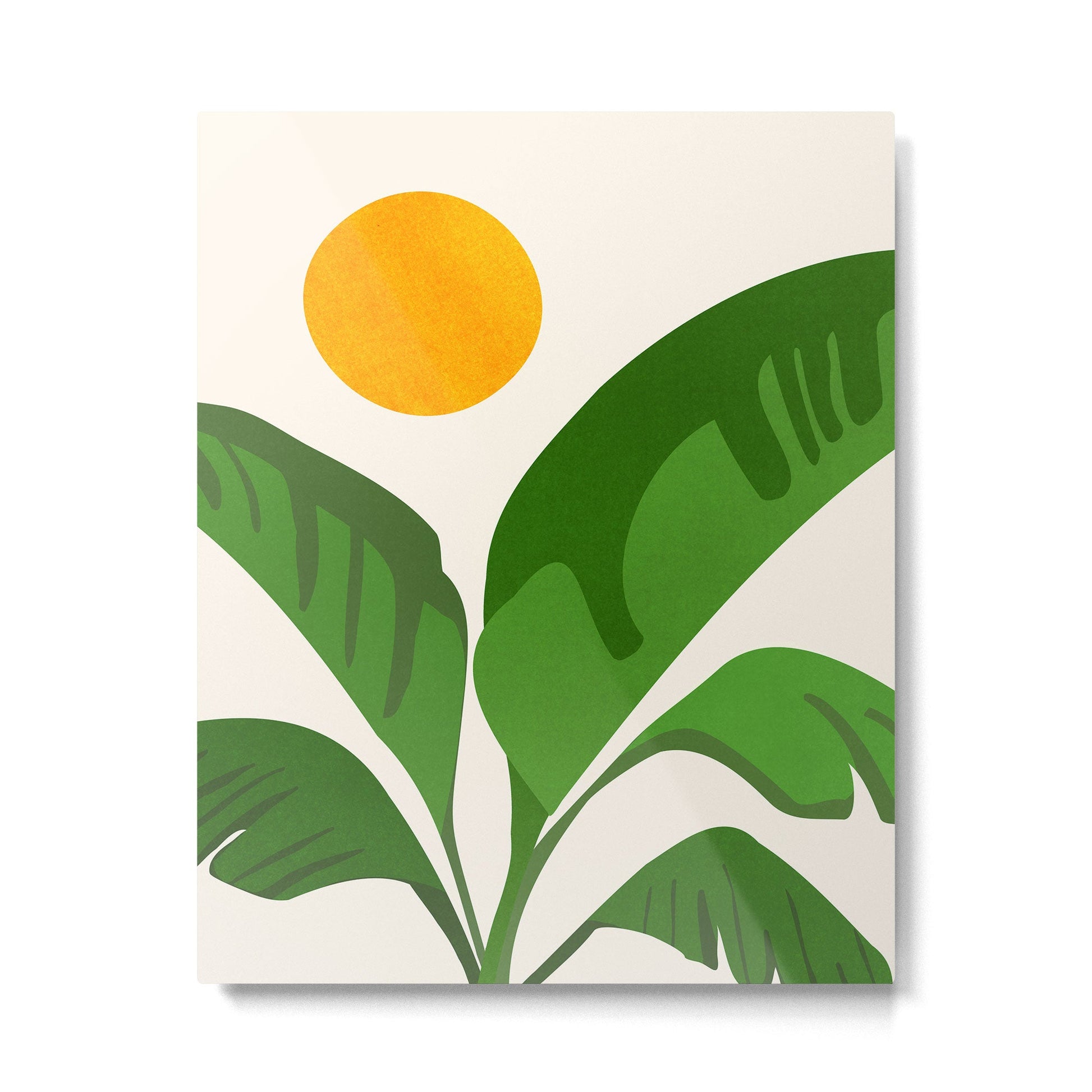 Above The Treetops / Tropical Plant Series Metal Print | TeksDecor
