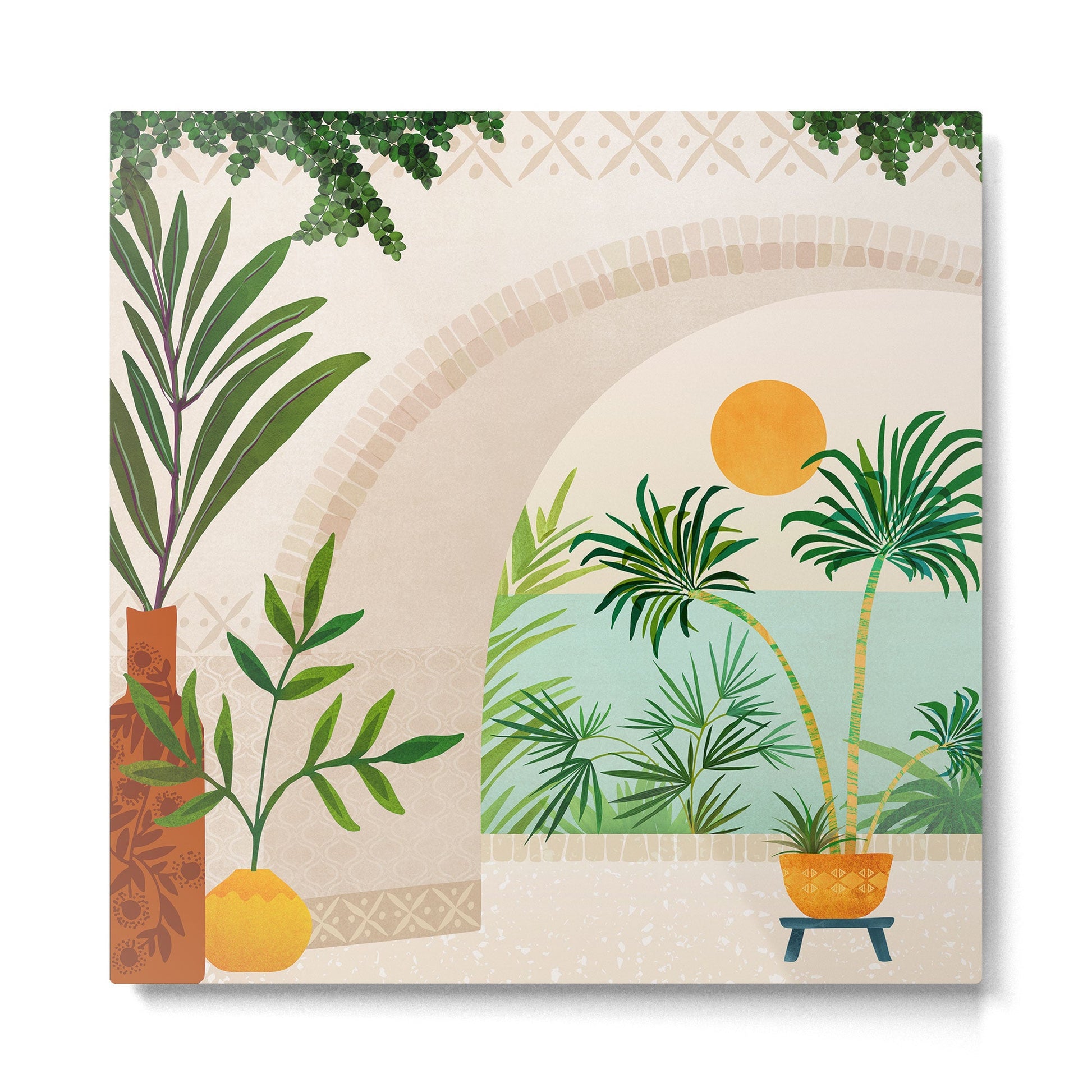 Baja Seaside Landscape Metal Print | TeksDecor