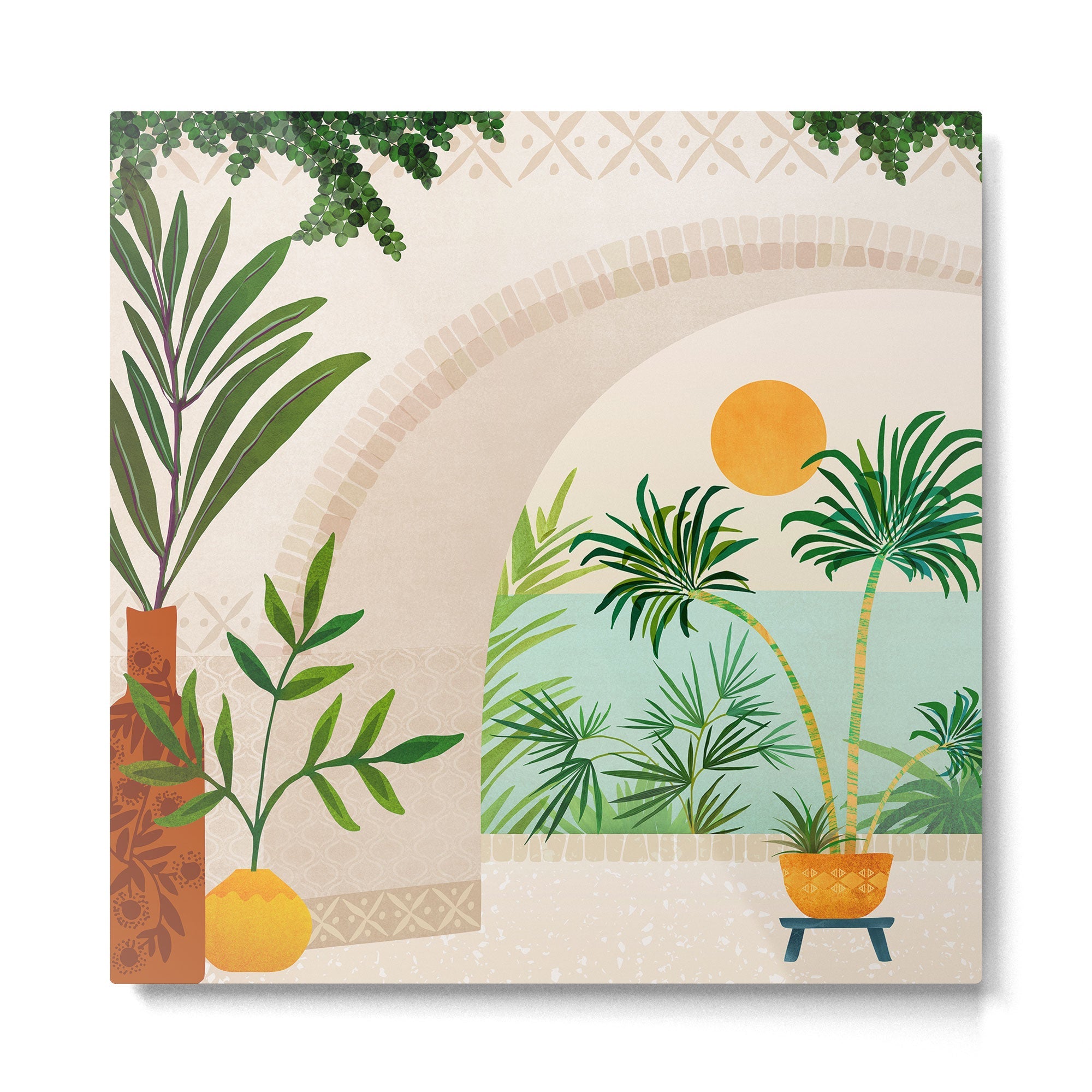 Baja Seaside Landscape Metal Print | TeksDecor