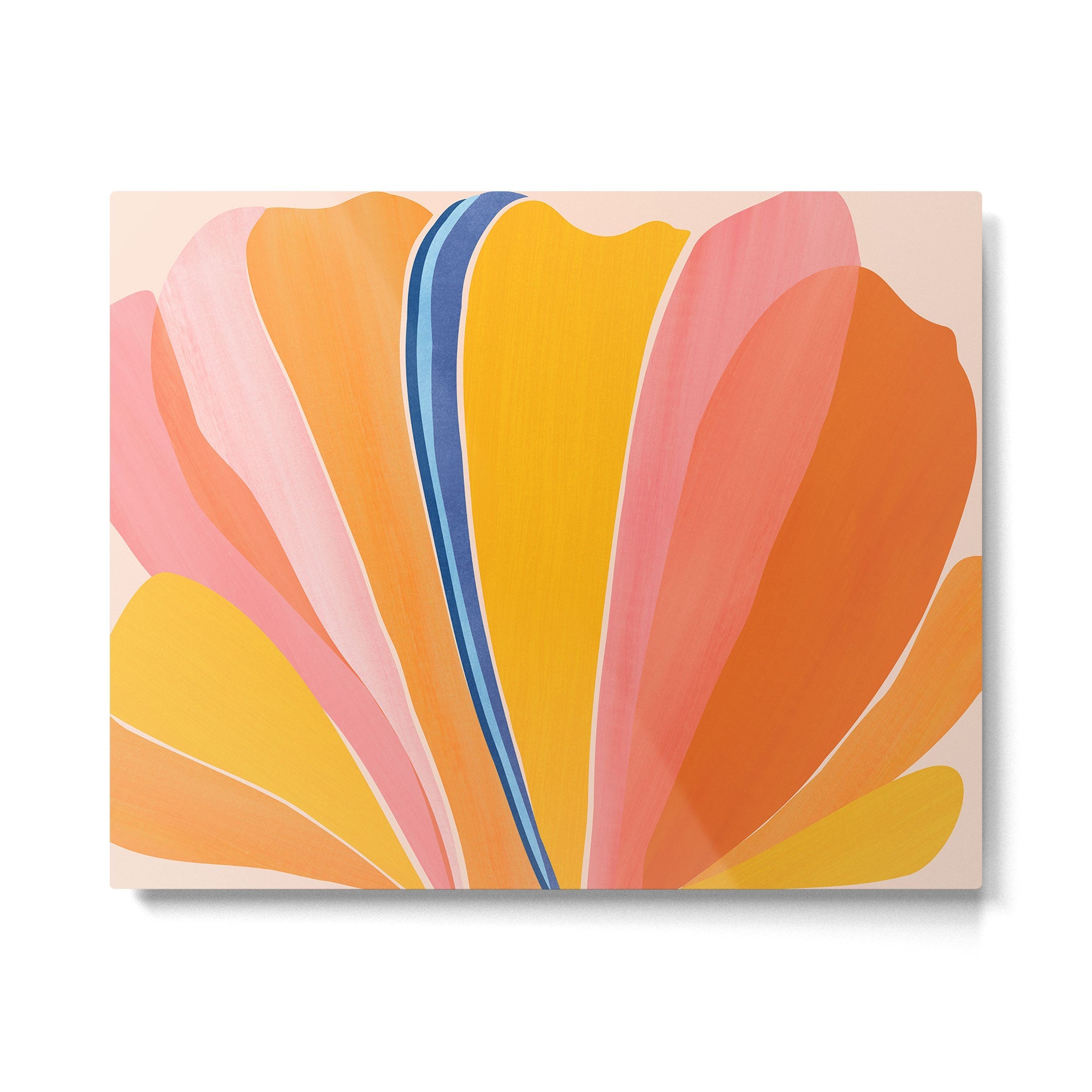 Bloom Abstract Floral Metal Print | TeksDecor