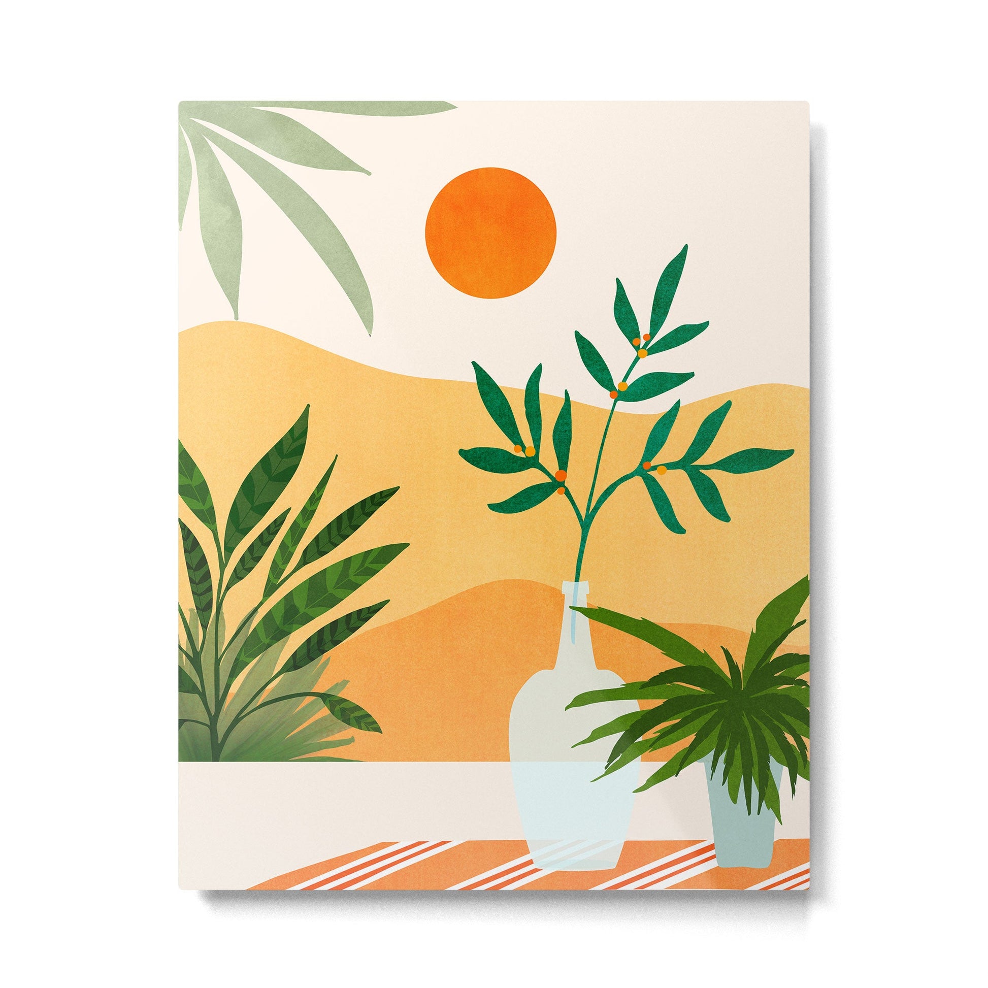 California Sunset Views Metal Print | TeksDecor