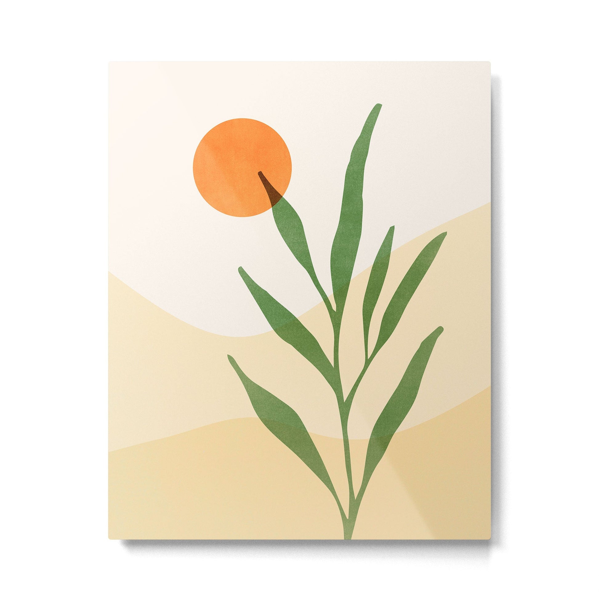 Earth and Sky Abstract Landscape Metal Print | TeksDecor