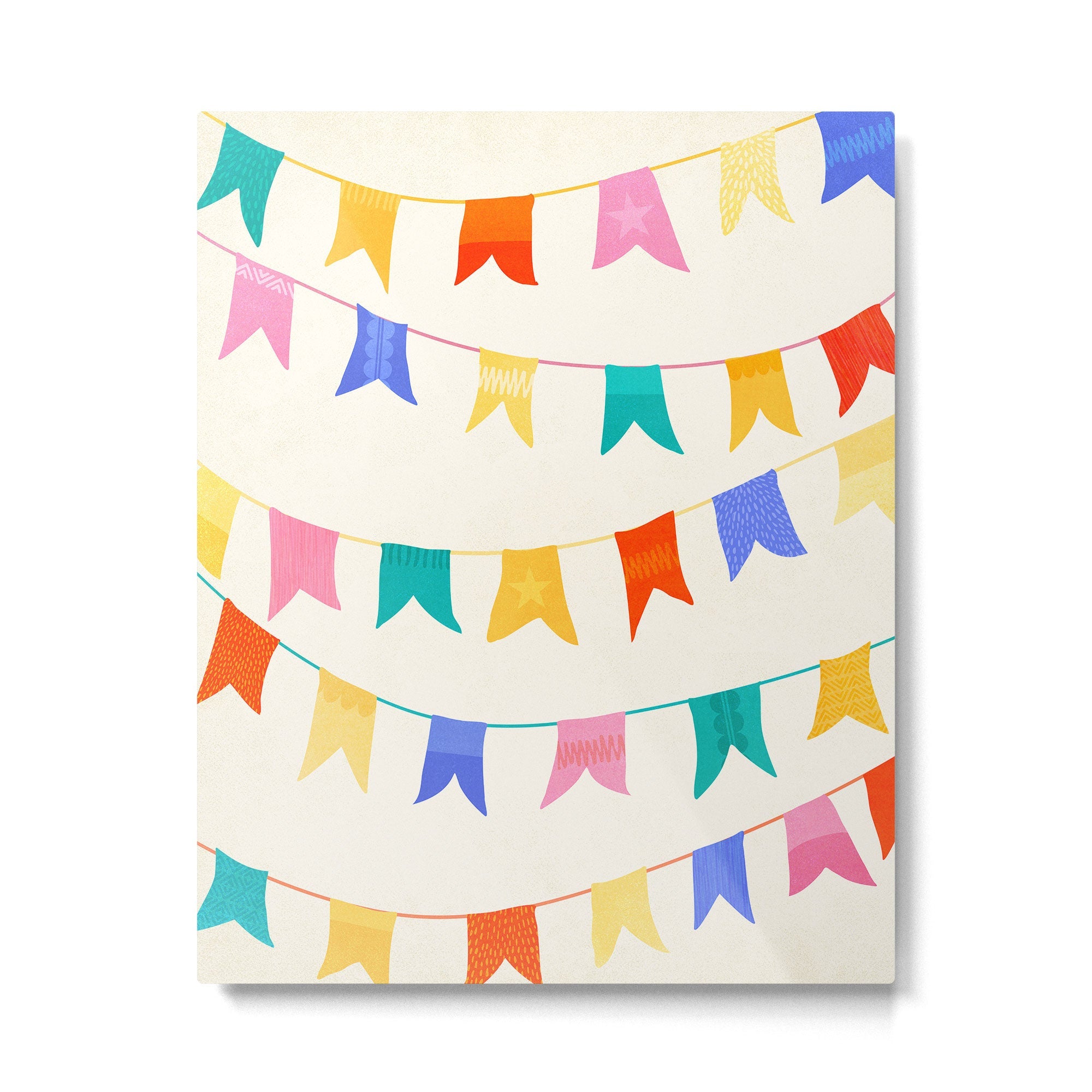 Festive Flags Metal Print | TeksDecor