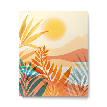 Golden Hour / Abstract Landscape Series Metal Print | TeksDecor
