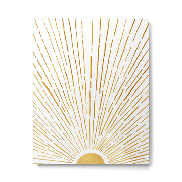 Let The Sunshine In 2 / Vertical Version Metal Print | TeksDecor