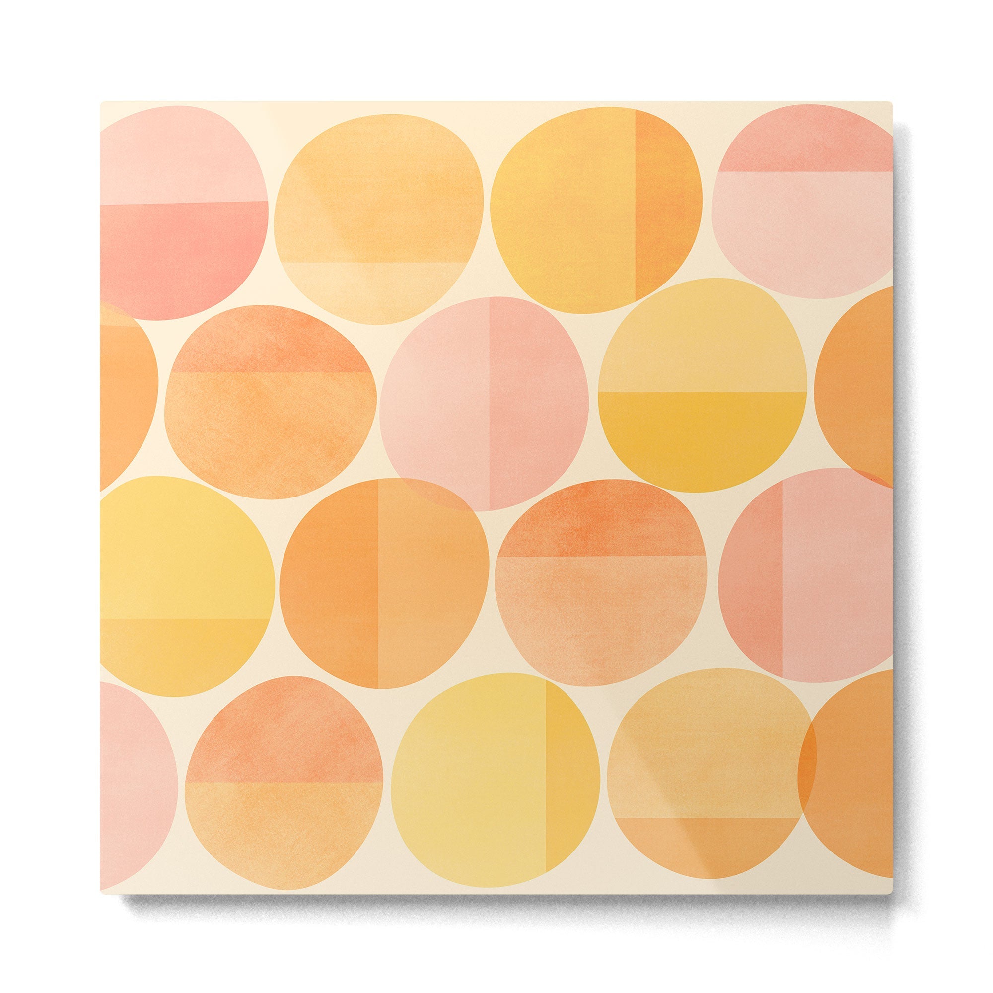 Mid Century Dots Metal Print | TeksDecor