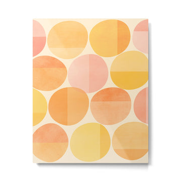 Mid Century Dots Metal Print | TeksDecor
