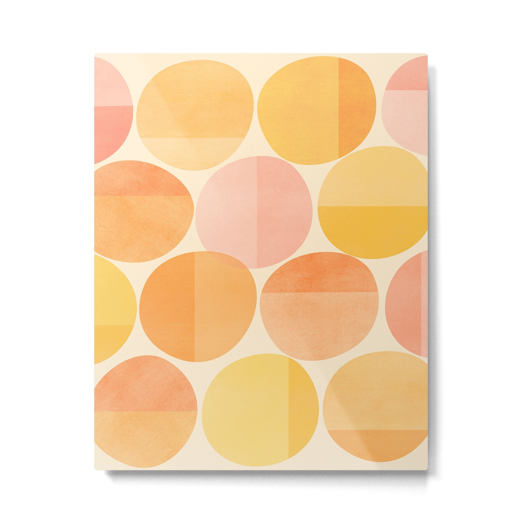 Mid Century Dots Metal Print | TeksDecor