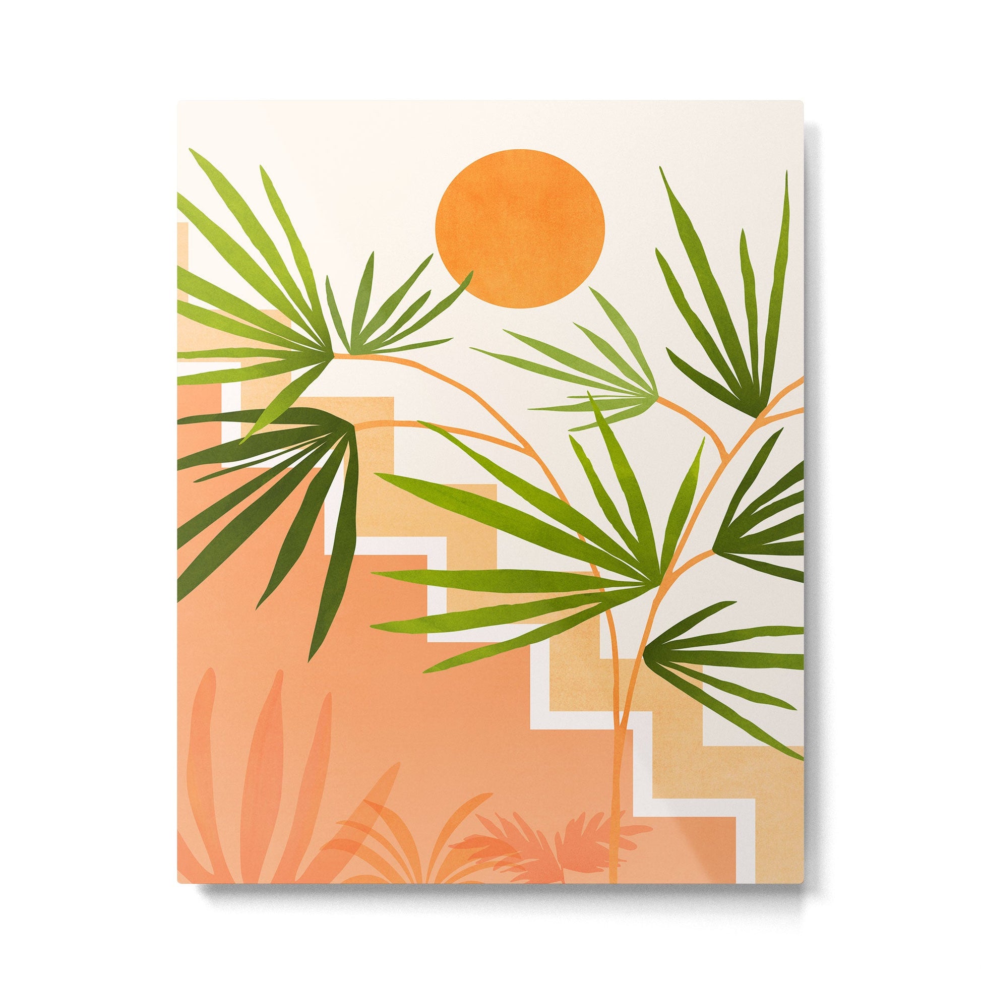 Santa Fe Summer Landscape Metal Print | TeksDecor