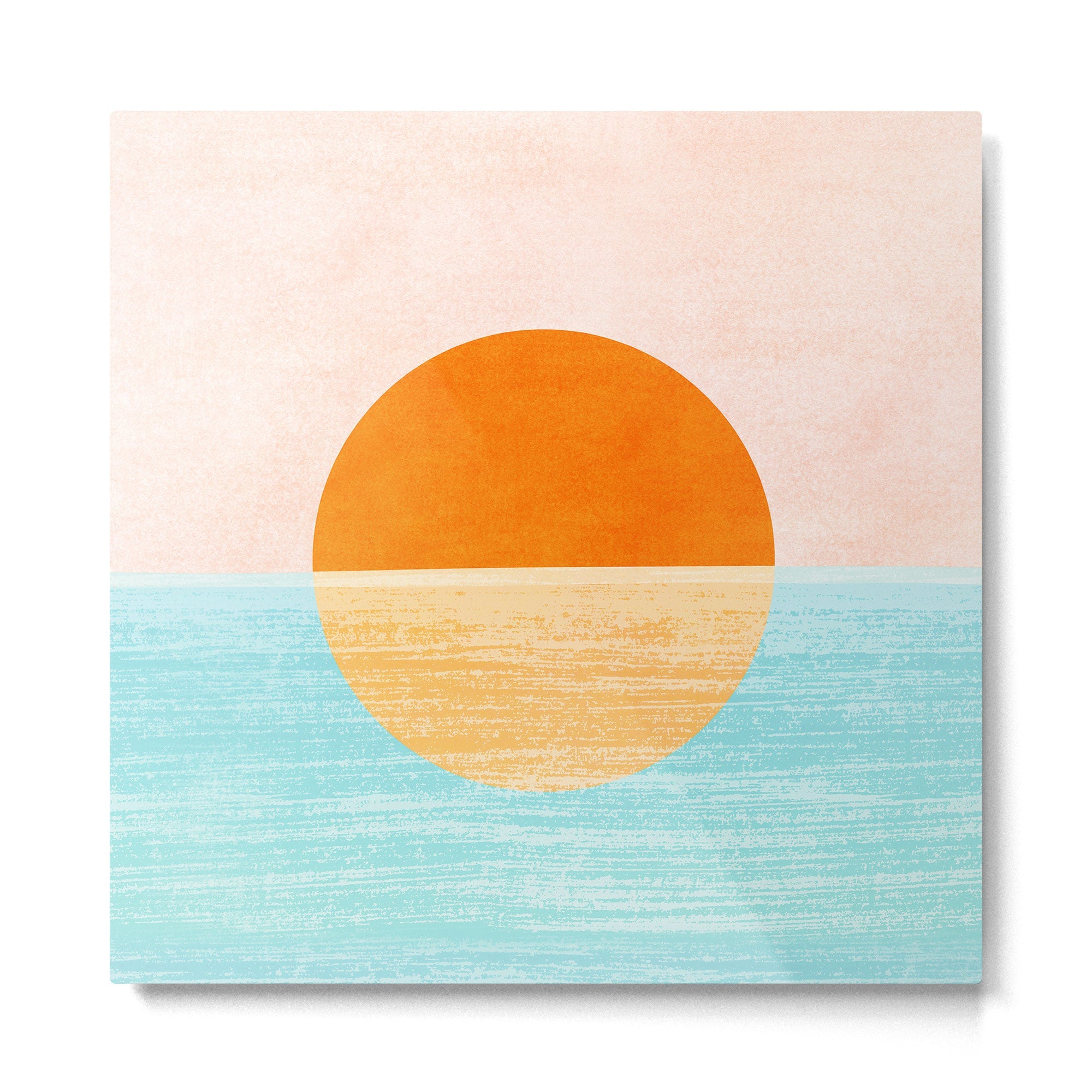 Seaside Sunset Metal Print | TeksDecor