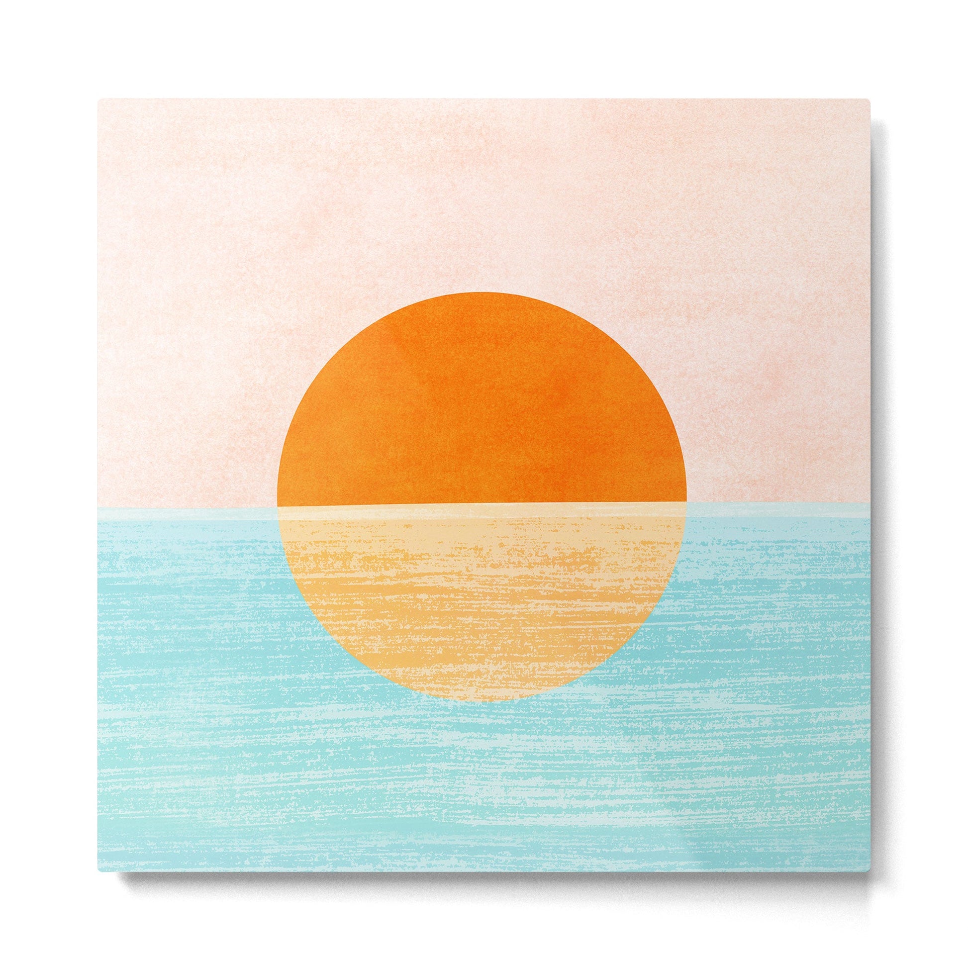 Seaside Sunset Metal Print | TeksDecor