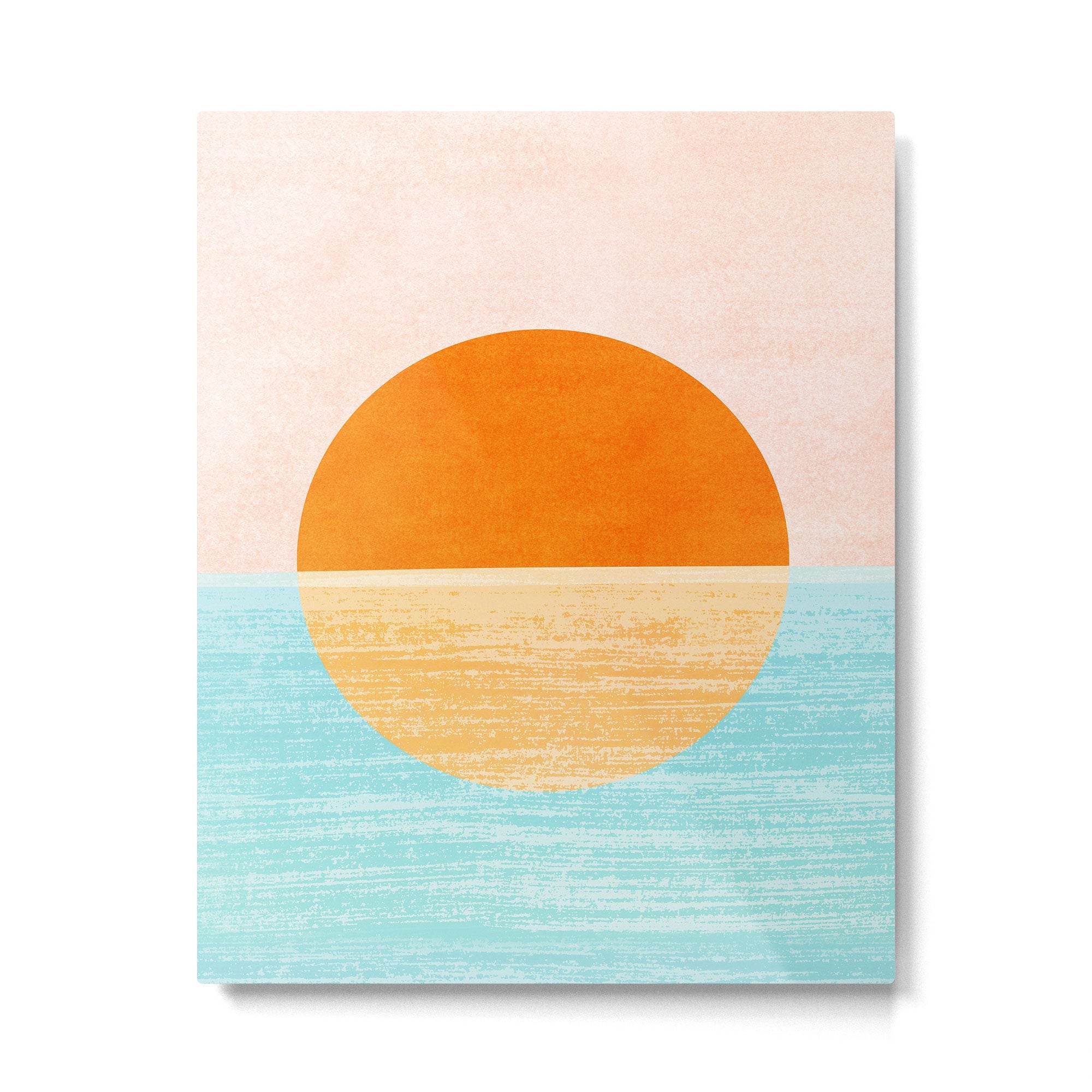 Seaside Sunset Metal Print | TeksDecor