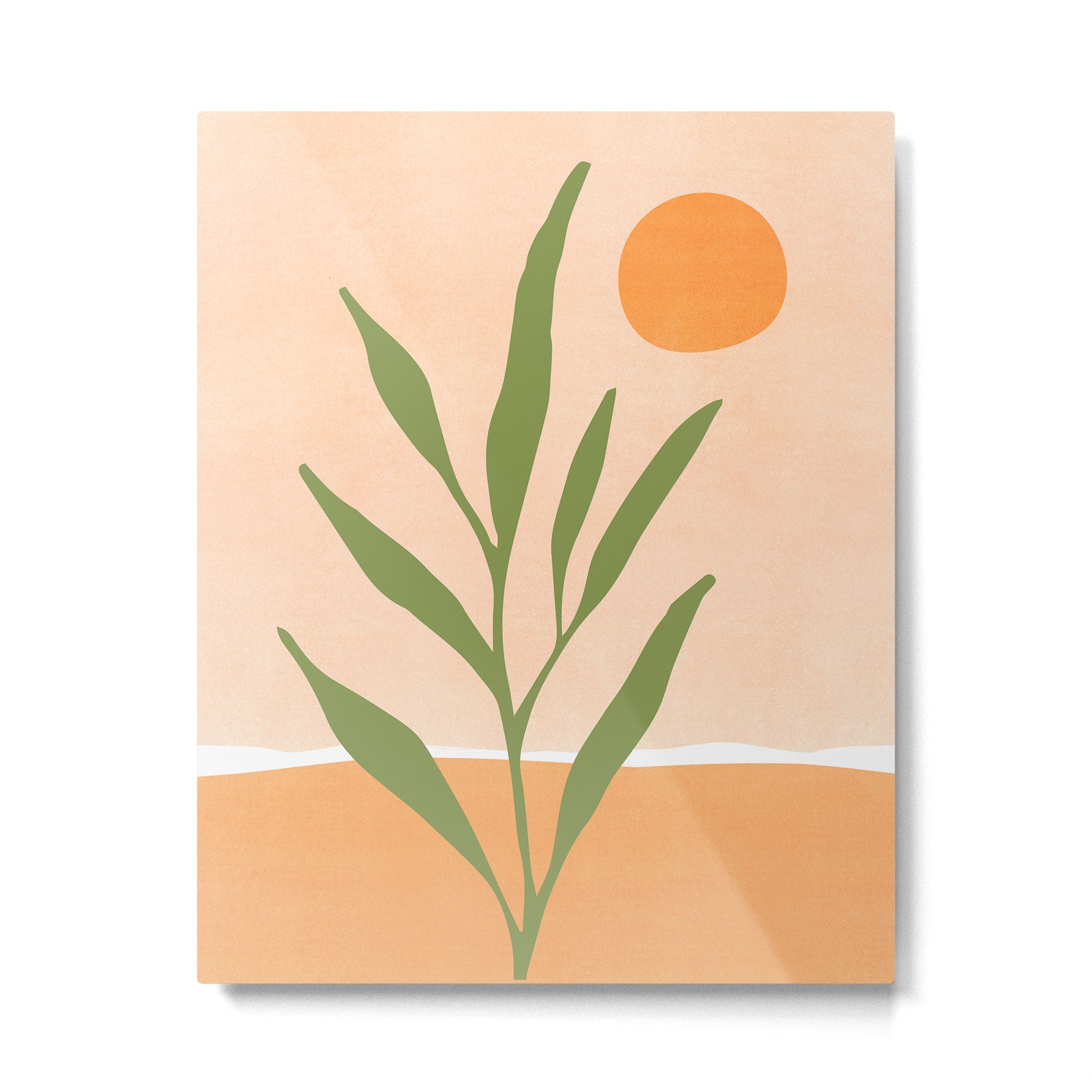 Southwest Sunrise Abstract Landscape Metal Print | TeksDecor