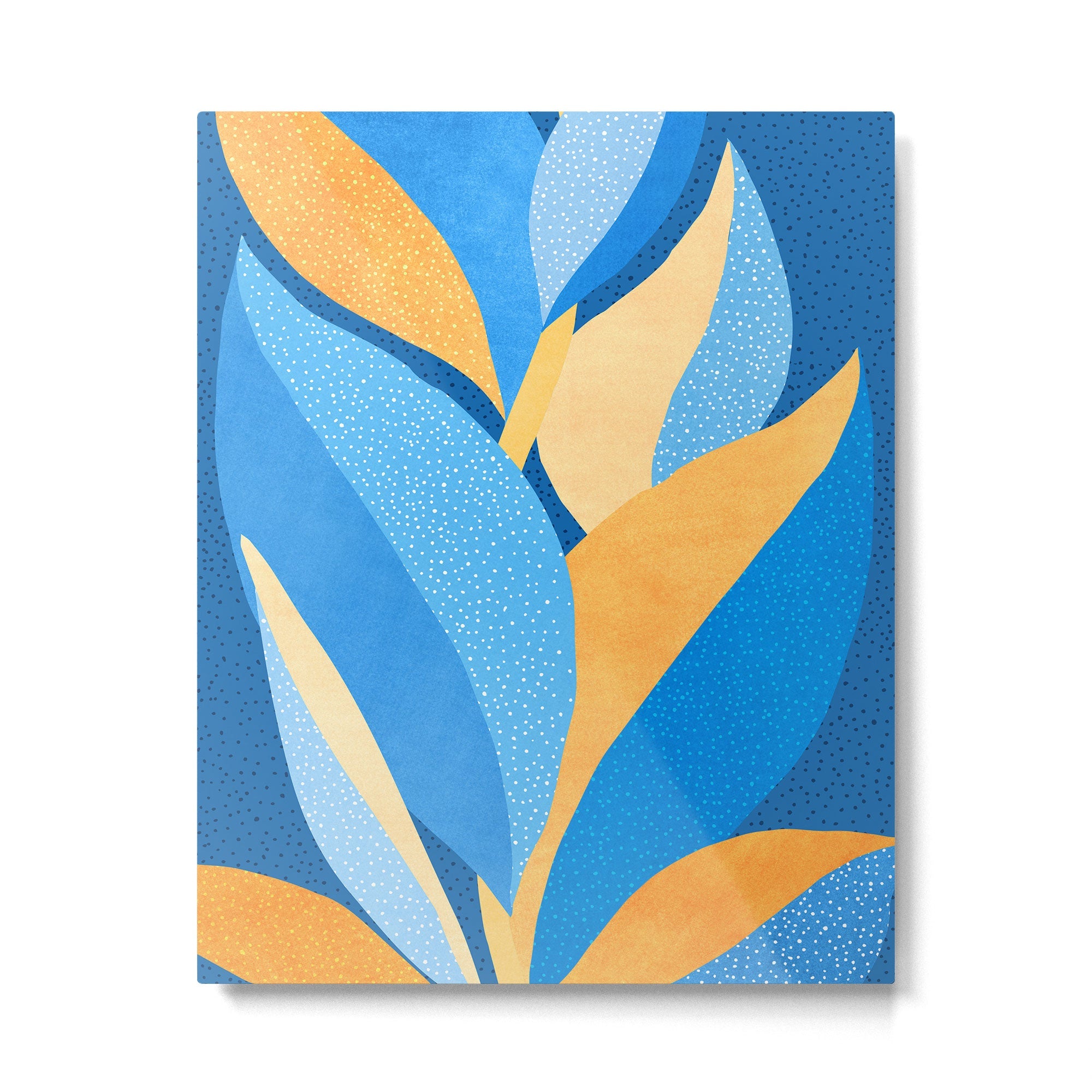 Vibrant Night Garden Metal Print | TeksDecor