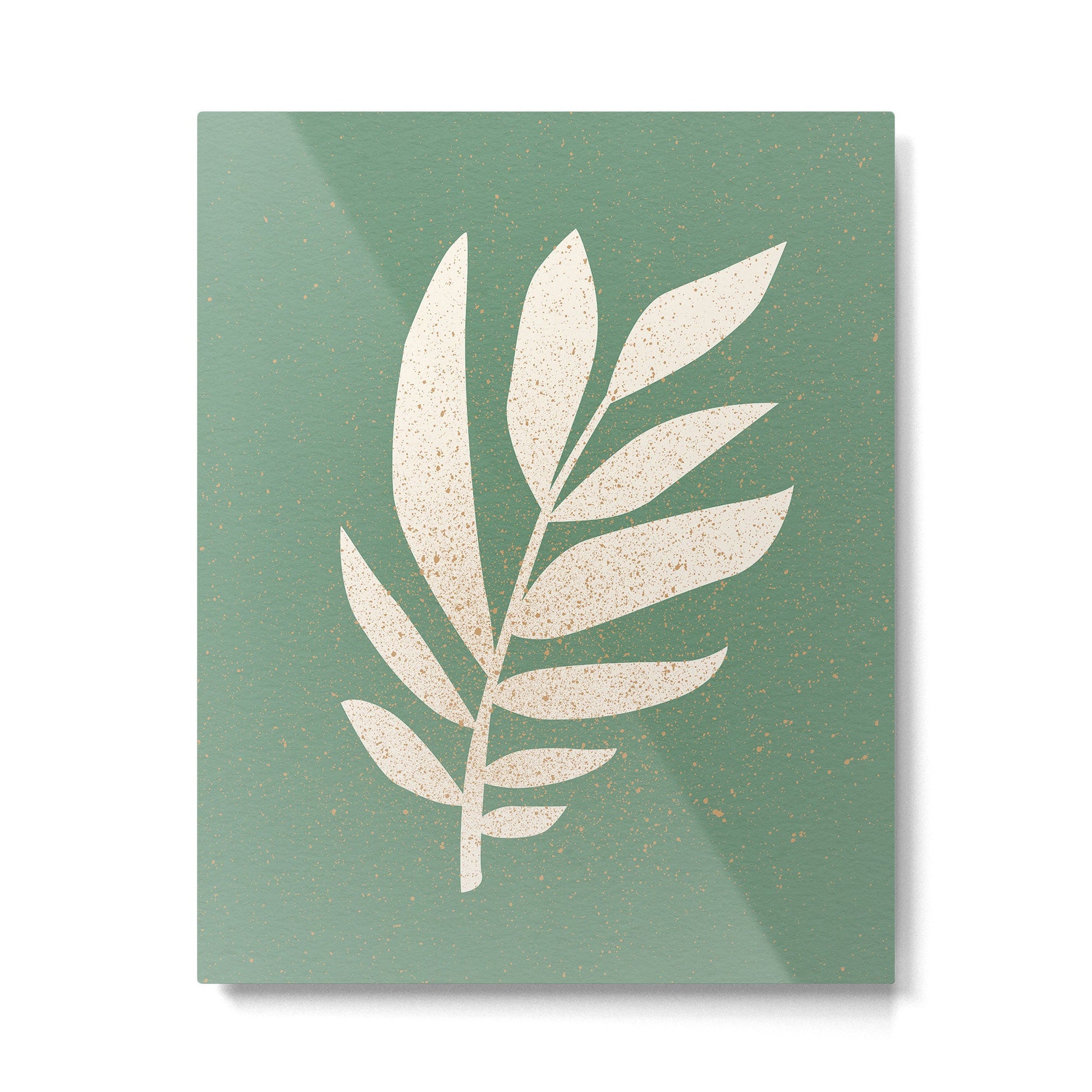 Cut-out Plant - Green Metal Print | TeksDecor