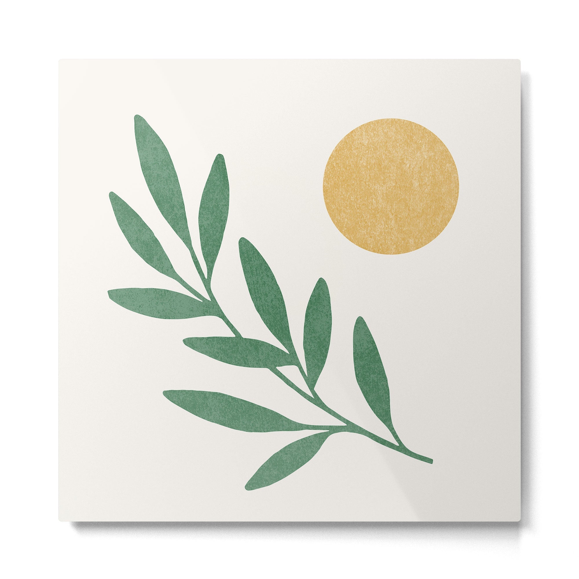 Leaf Sun 1 Metal Print | TeksDecor
