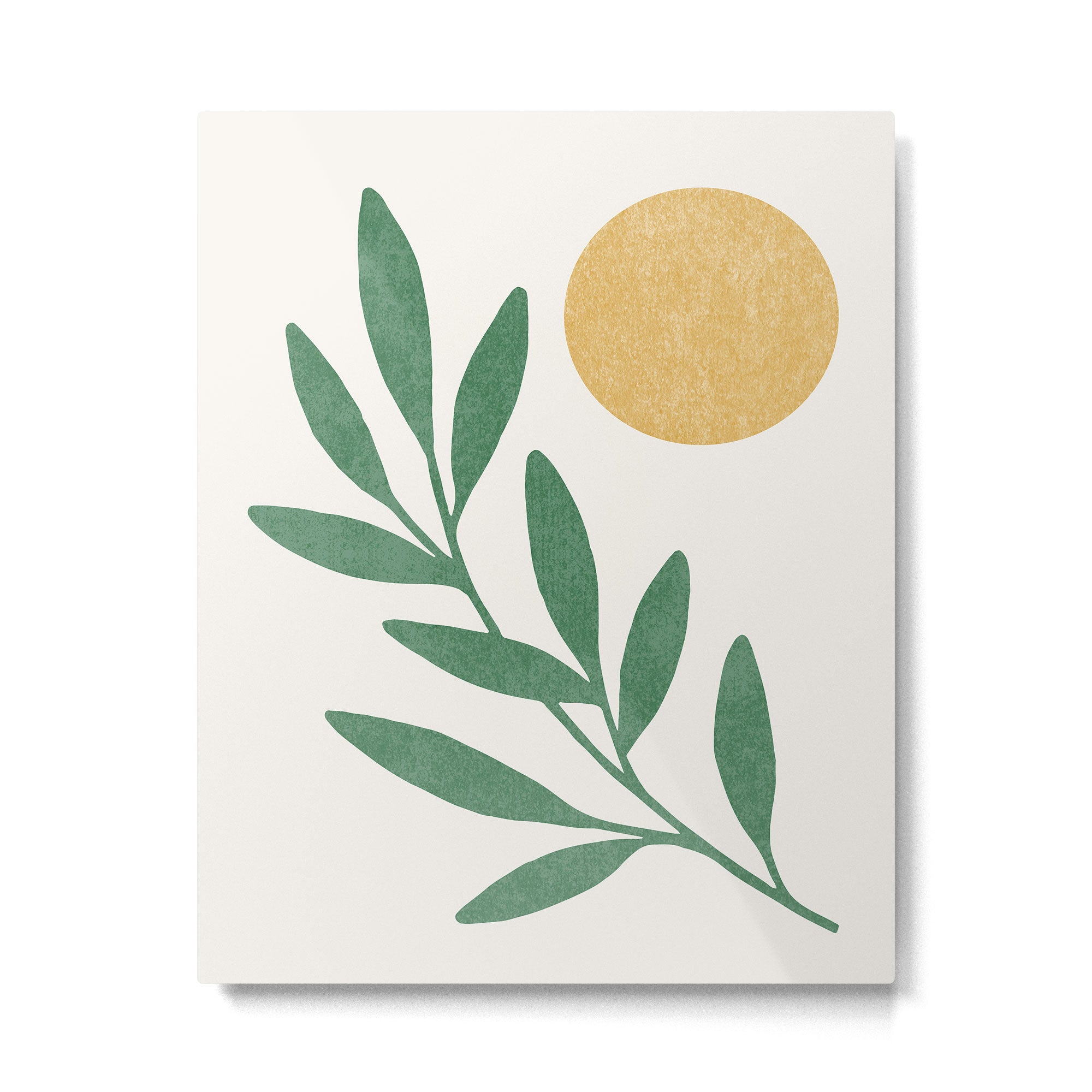 Leaf Sun 1 Metal Print | TeksDecor