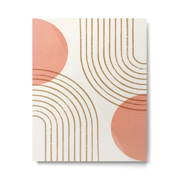 Sun Arch Double - Coral Metal Print | TeksDecor