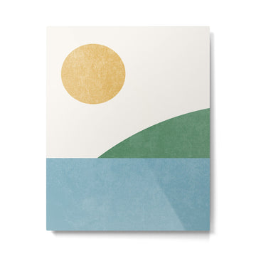 Sunny Landscape Metal Print | TeksDecor