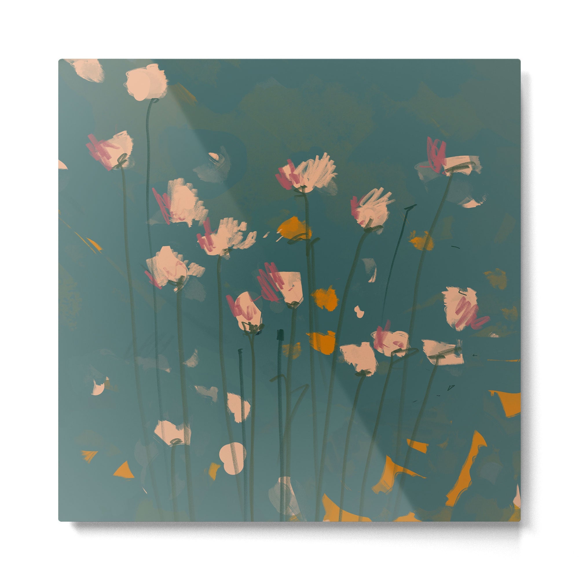 A Field Of Flowers Bloom Metal Print | TeksDecor