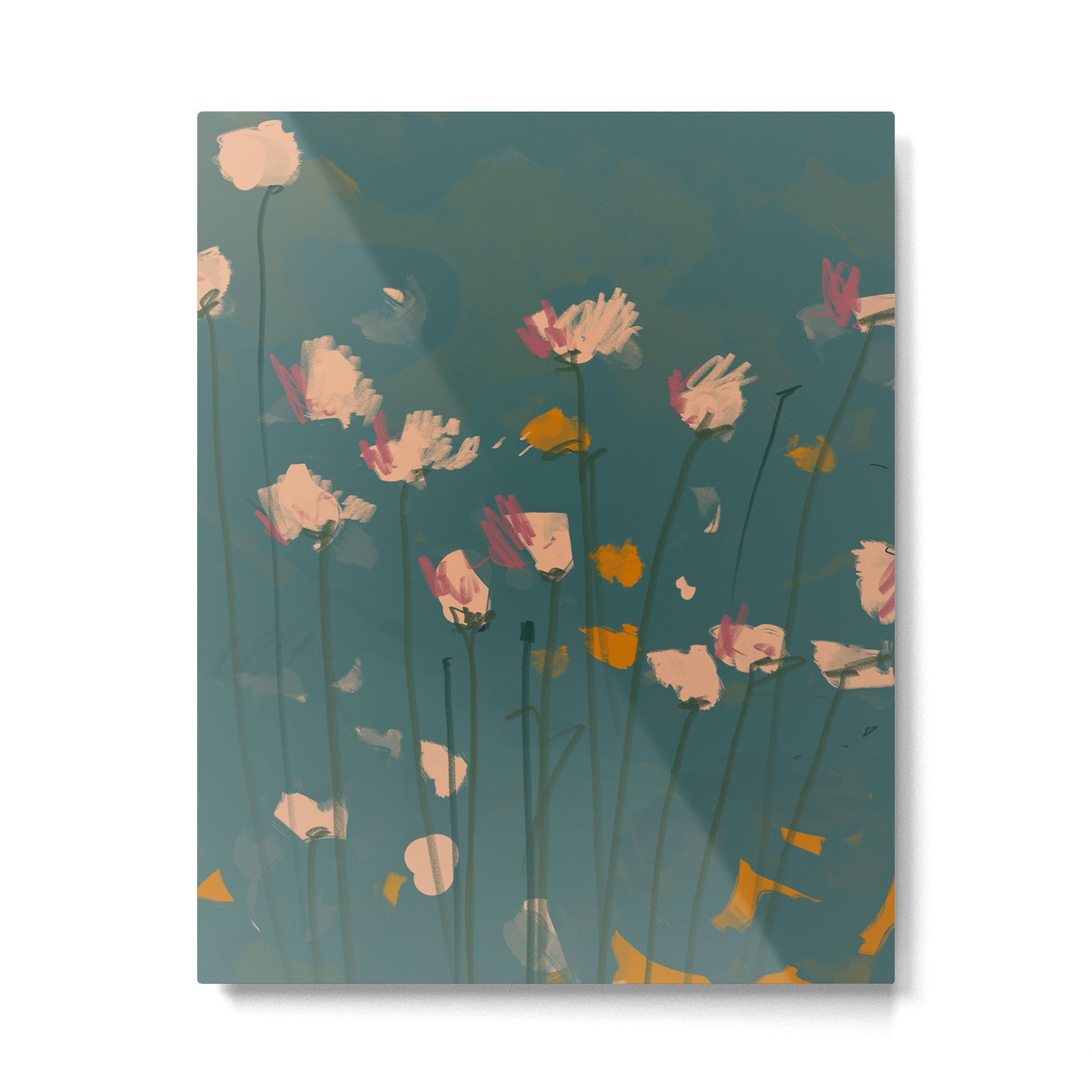 A Field Of Flowers Bloom Metal Print | TeksDecor