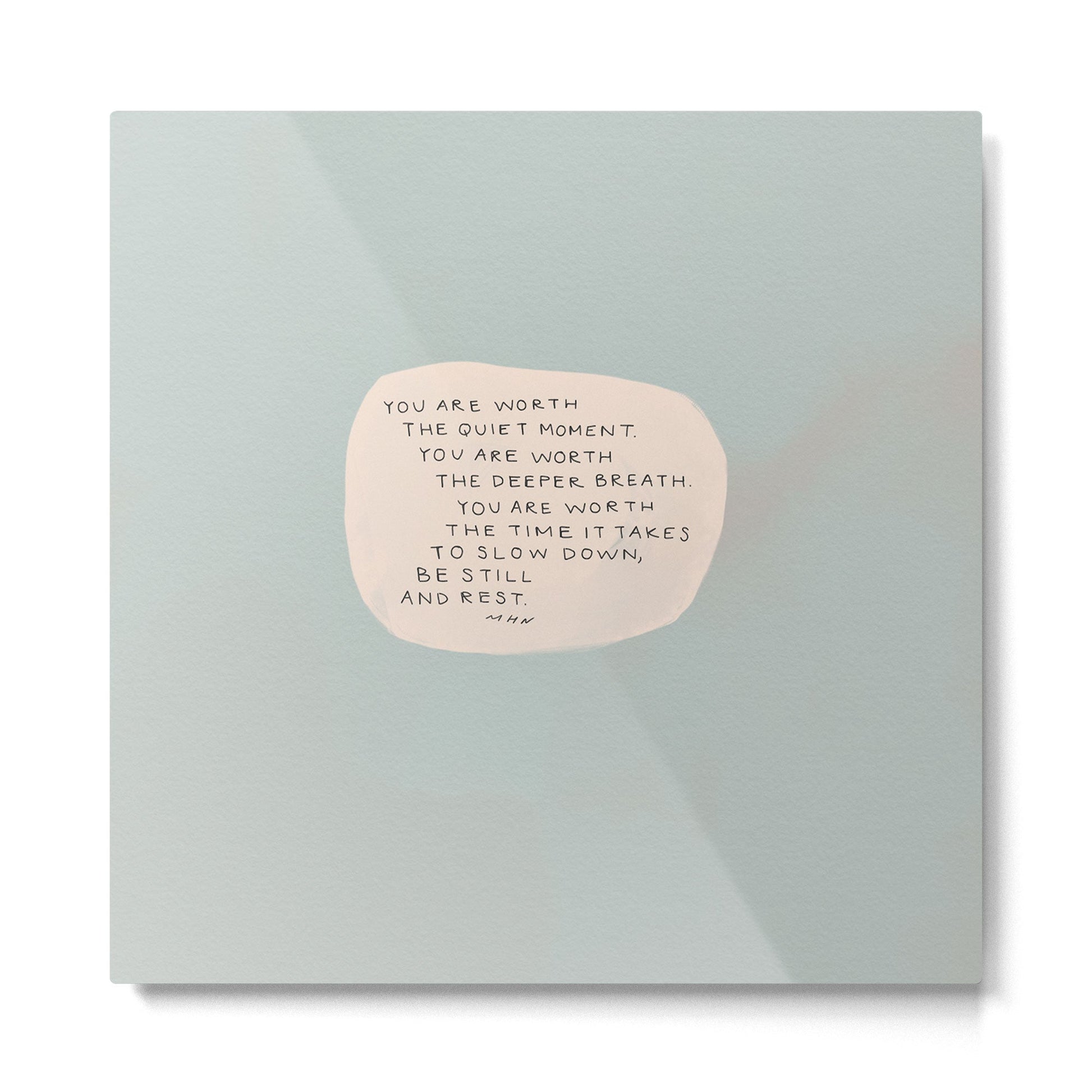 Be Still And Rest. Metal Print | TeksDecor